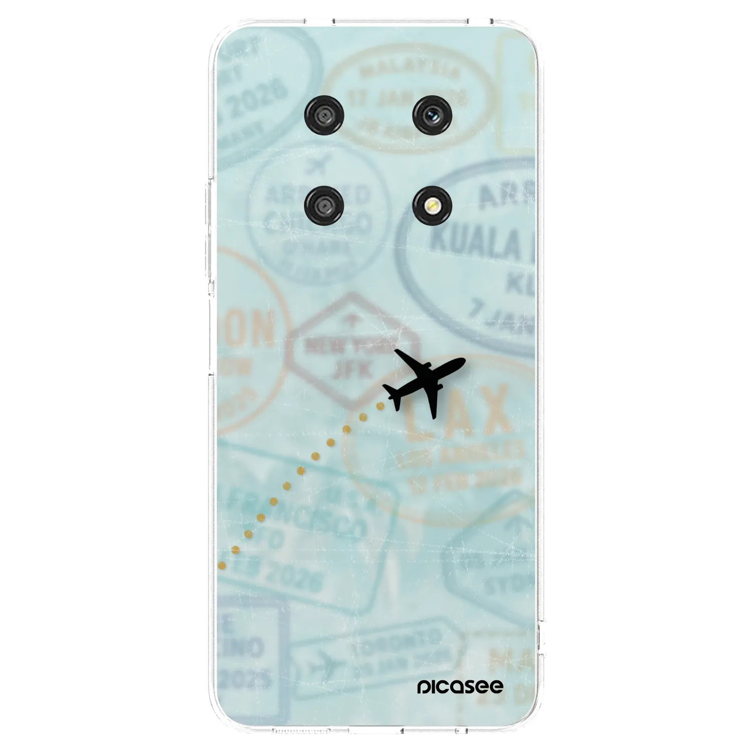 Picasee silikonska prozirna maskica za Honor Magic4 Lite 5G - FLIGHT PATH