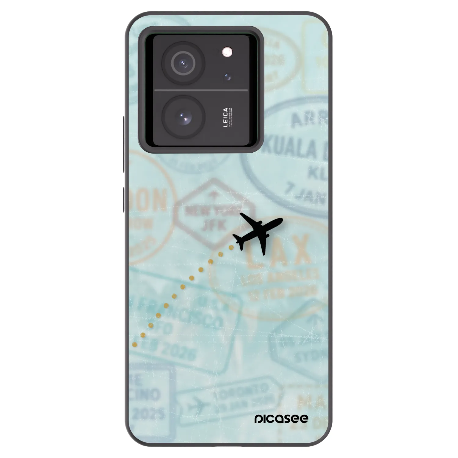 Picasee crna silikonska maskica za Xiaomi 13T - FLIGHT PATH