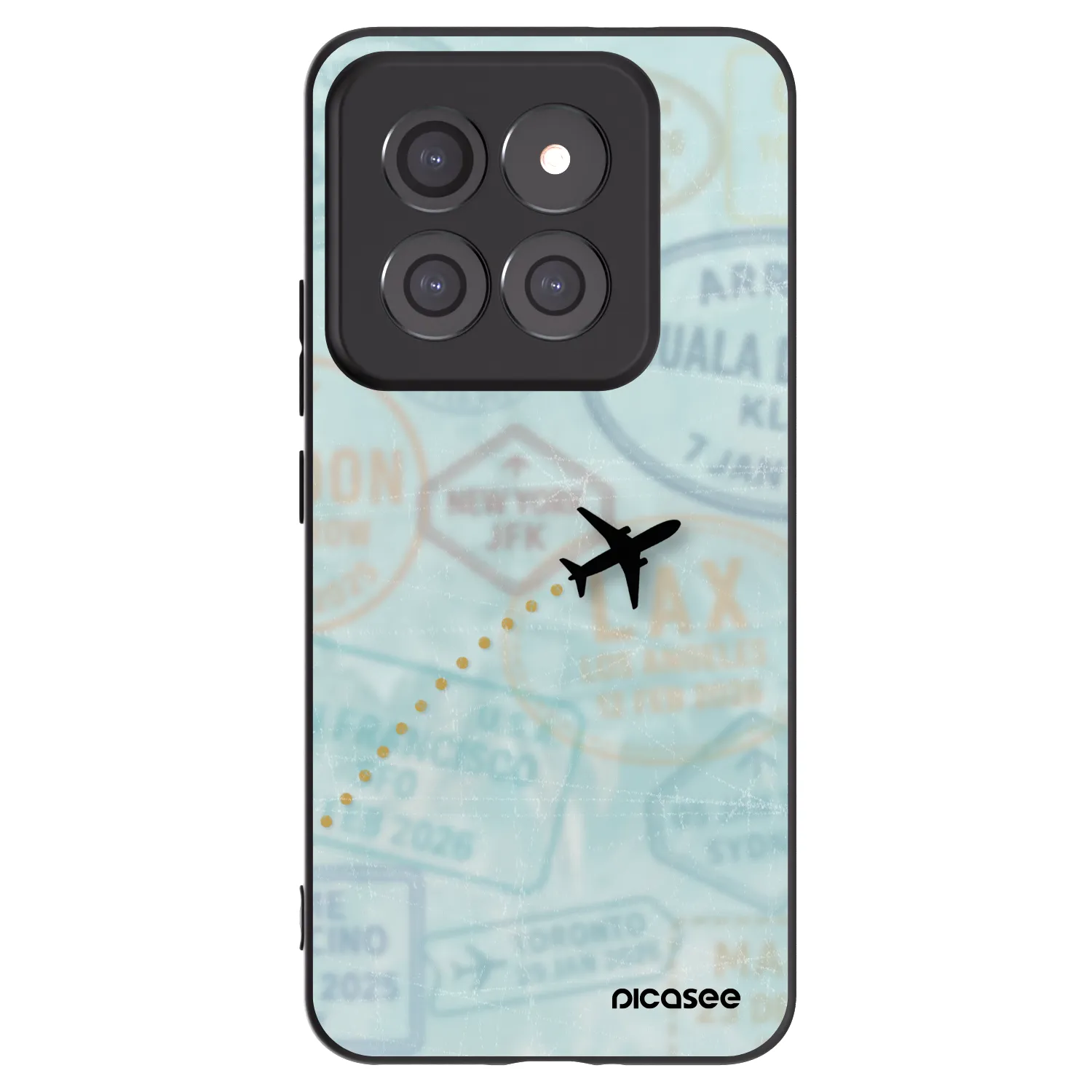 Picasee crna silikonska maskica za Xiaomi 14 Pro - FLIGHT PATH