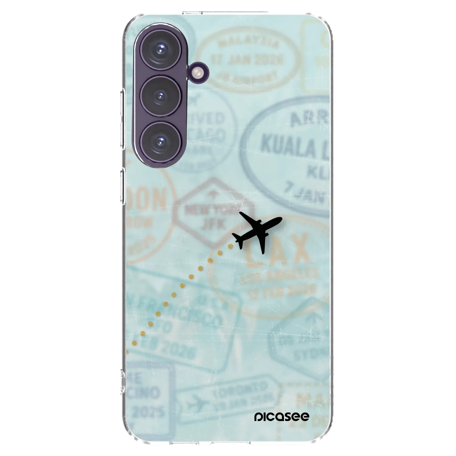 Picasee silikonska prozirna maskica za Samsung Galaxy S24+ S926B 5G - FLIGHT PATH