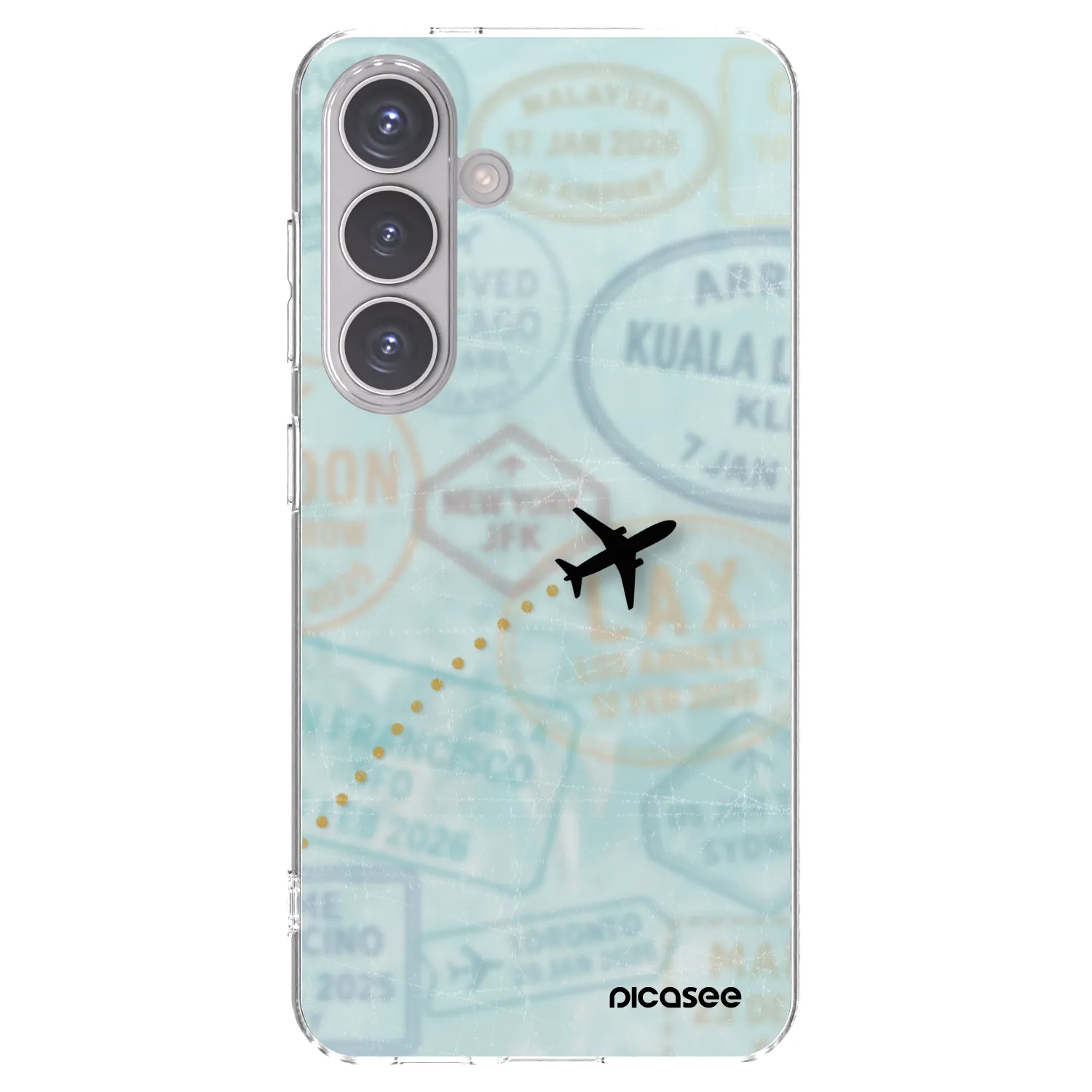 Picasee silikonska prozirna maskica za Samsung Galaxy S24 S921B 5G - FLIGHT PATH