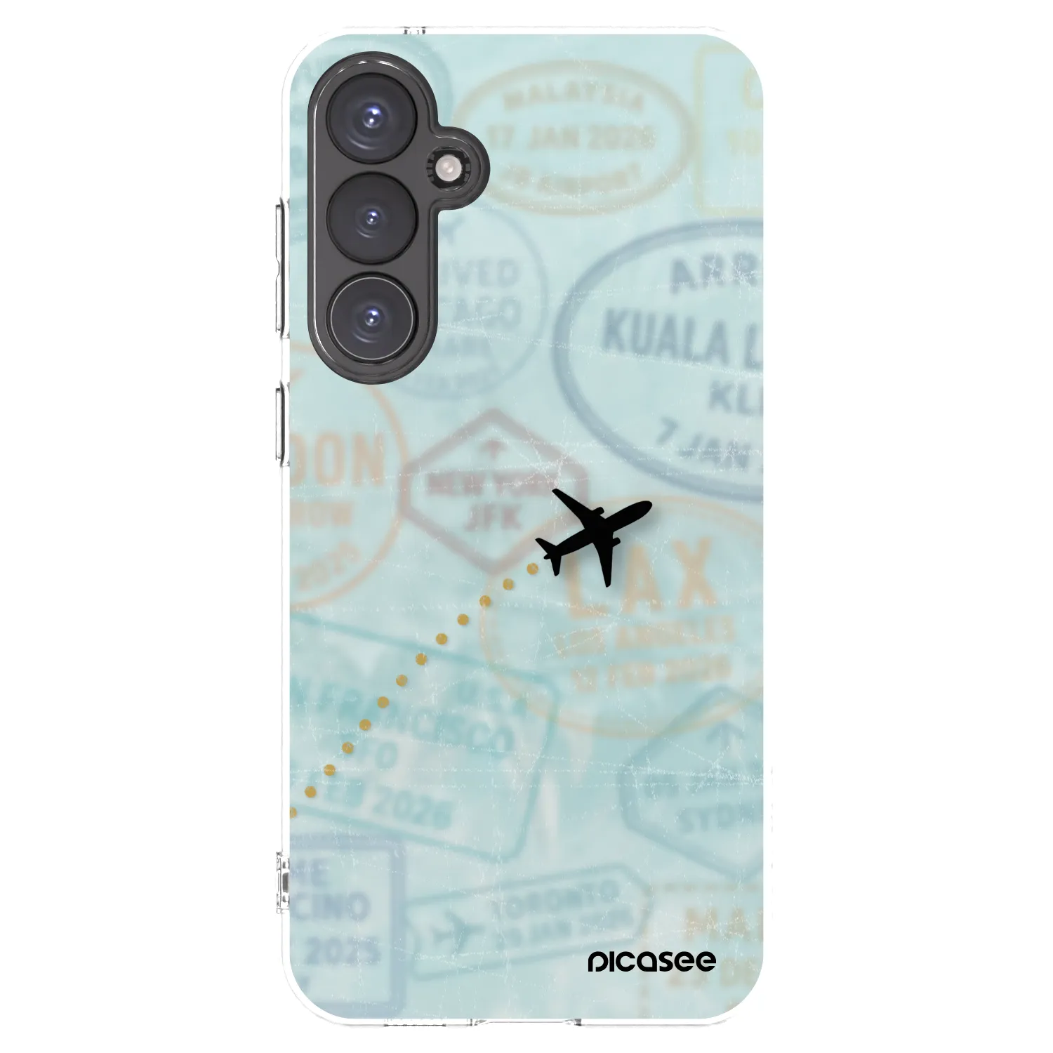 Picasee silikonska prozirna maskica za Samsung Galaxy S23 FE S711B - FLIGHT PATH