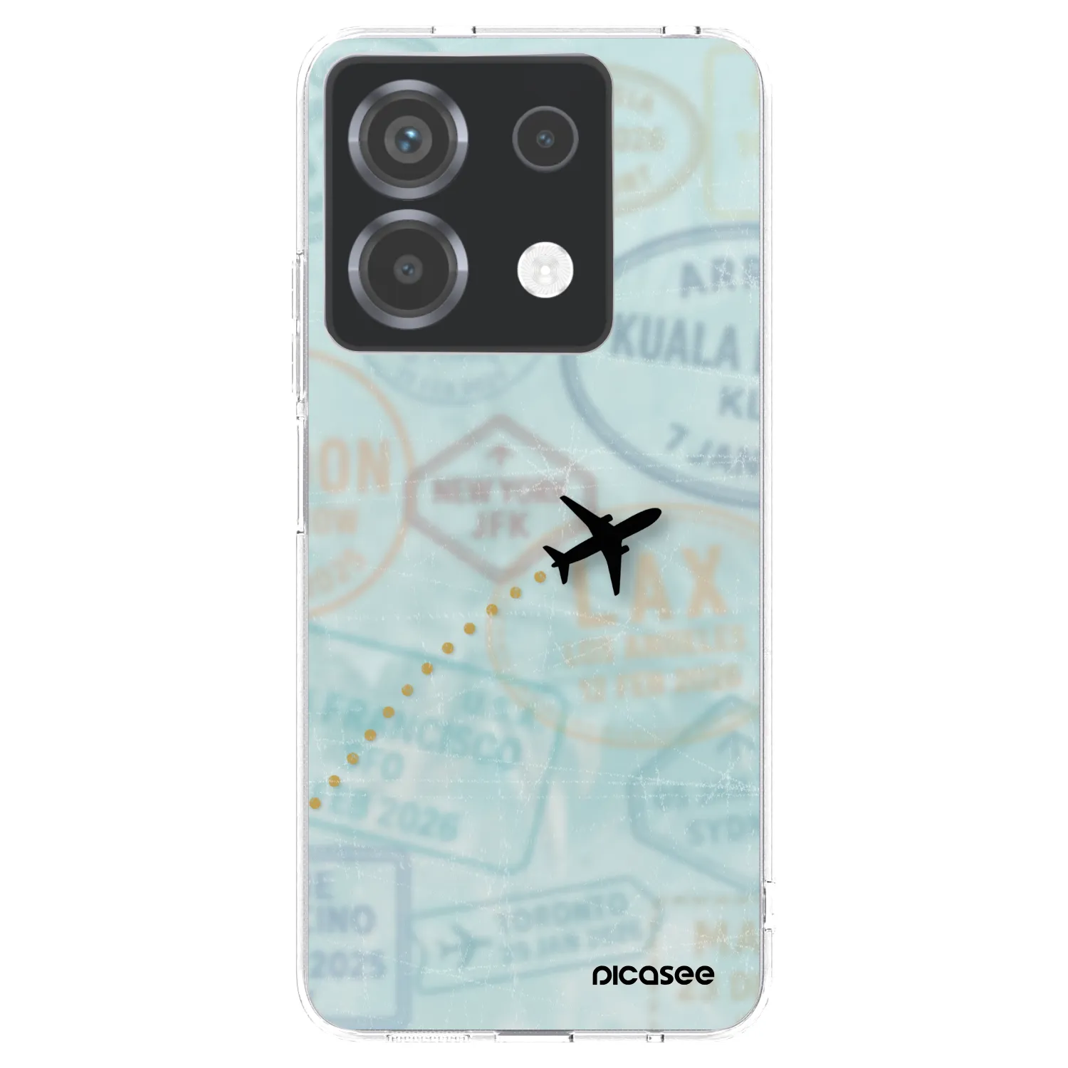 Picasee silikonska prozirna maskica za Xiaomi Poco X6 - FLIGHT PATH