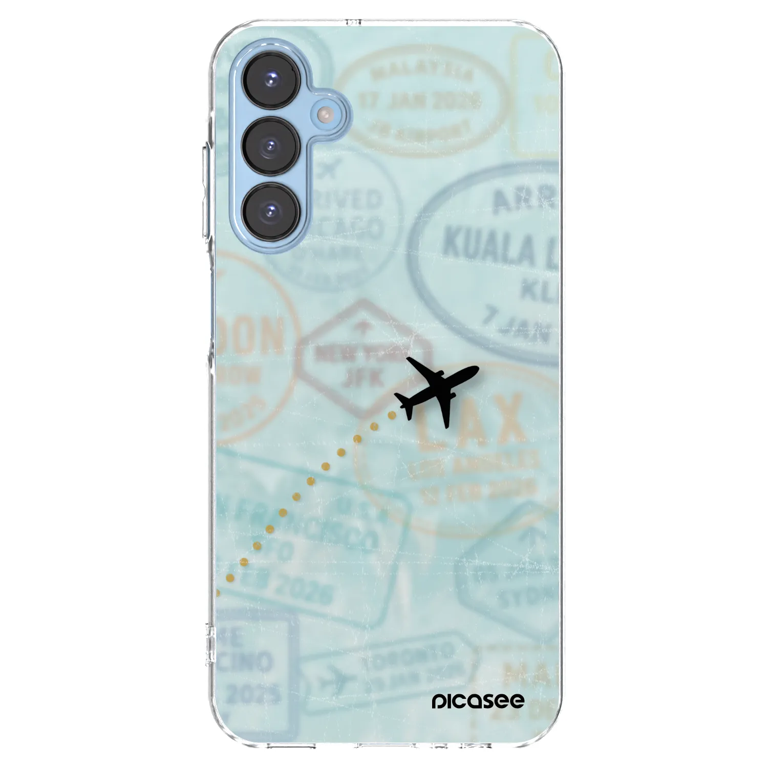 Picasee silikonska prozirna maskica za Samsung Galaxy A15 A156B 5G - FLIGHT PATH
