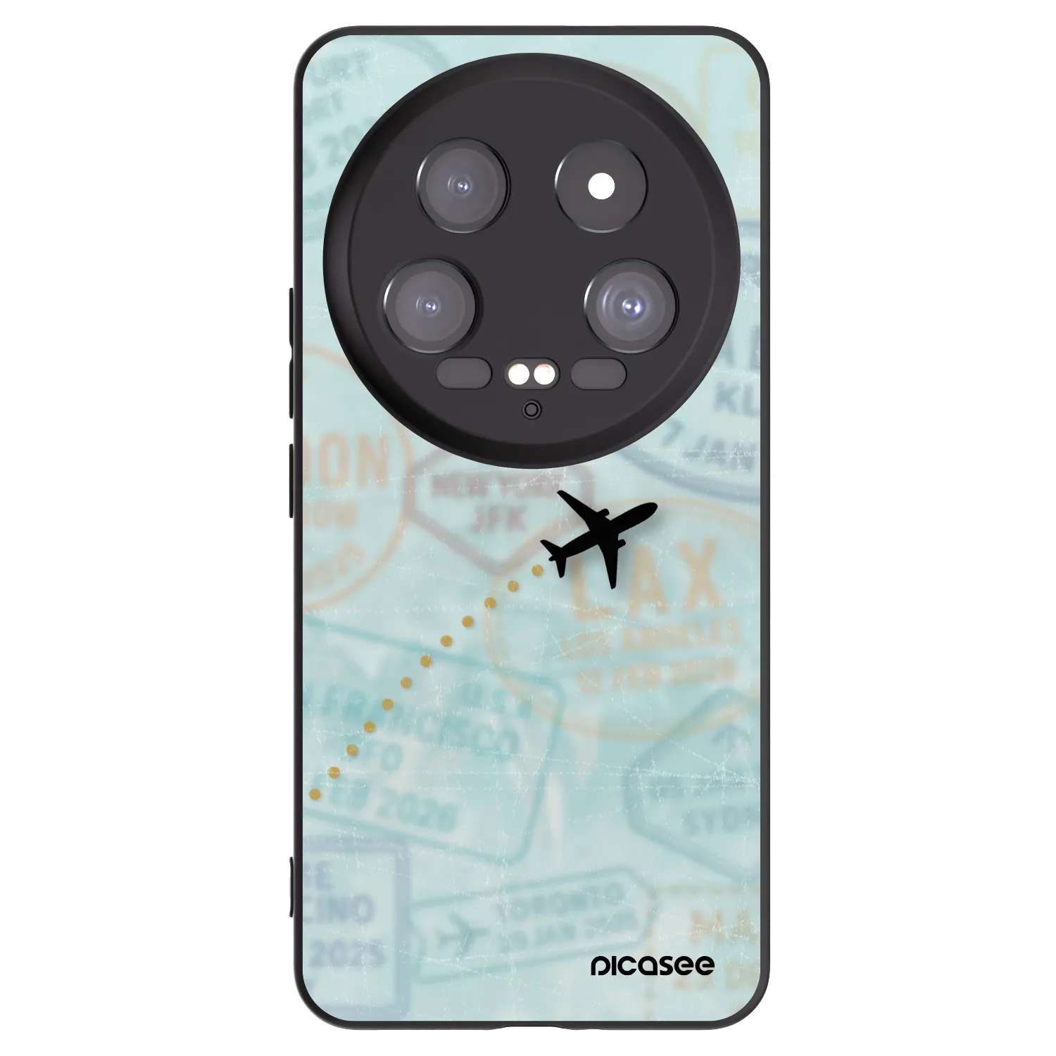 Picasee crna silikonska maskica za Xiaomi 14 Ultra - FLIGHT PATH