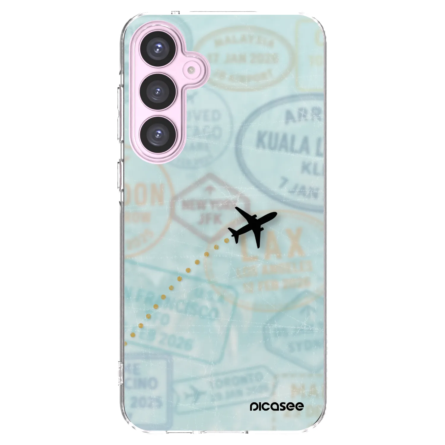Picasee silikonska prozirna maskica za Samsung Galaxy A55 5G A556B - FLIGHT PATH