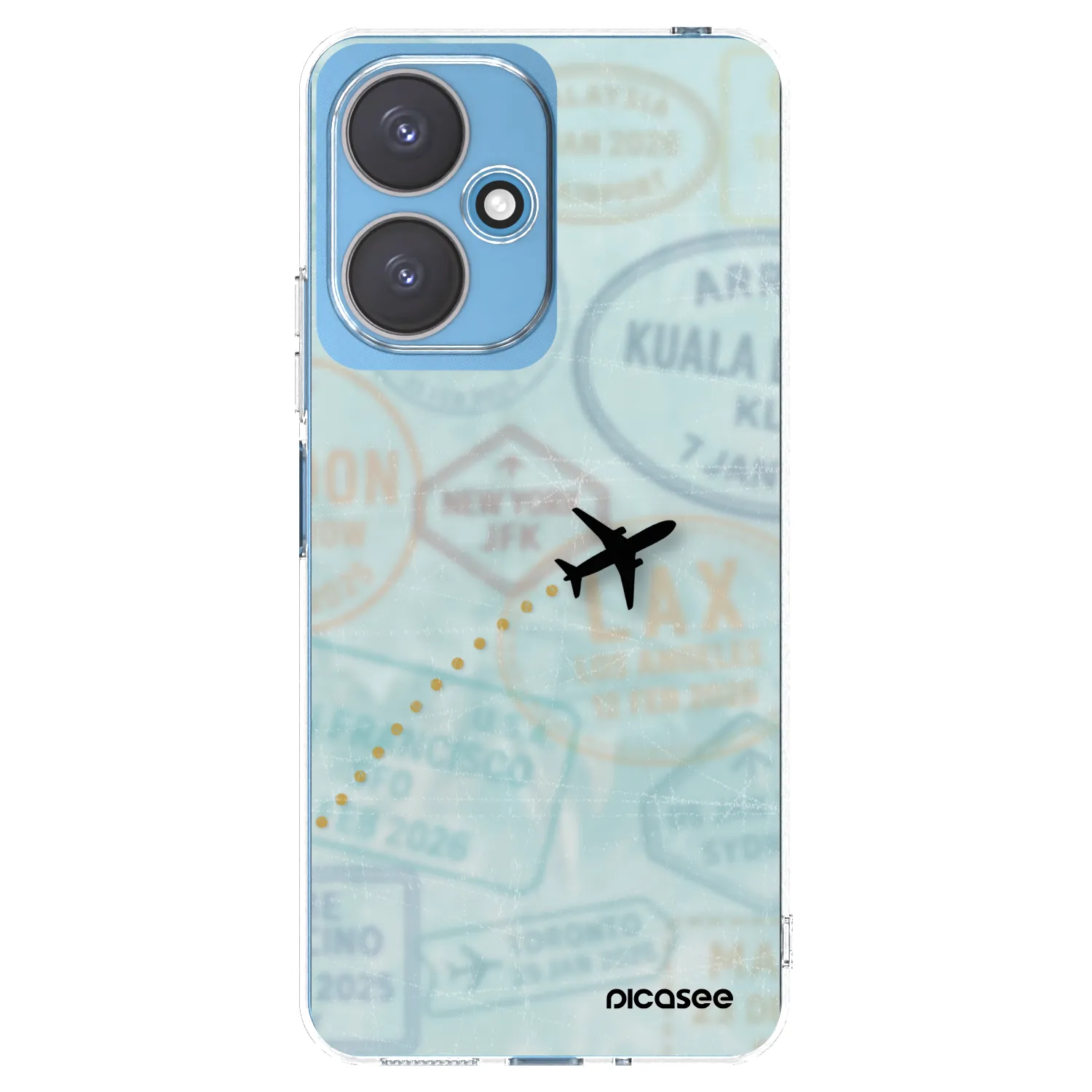 Picasee silikonska prozirna maskica za Xiaomi Redmi 13C 5G - FLIGHT PATH