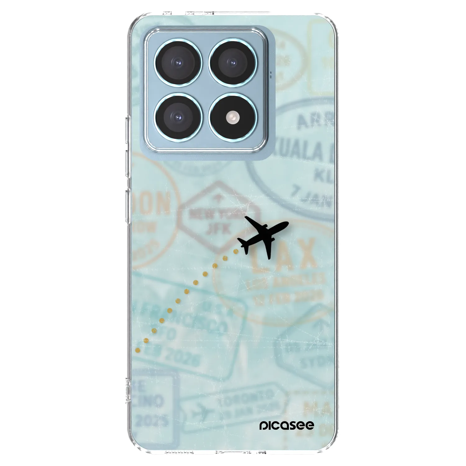 Picasee silikonska prozirna maskica za Xiaomi 14T Pro - FLIGHT PATH