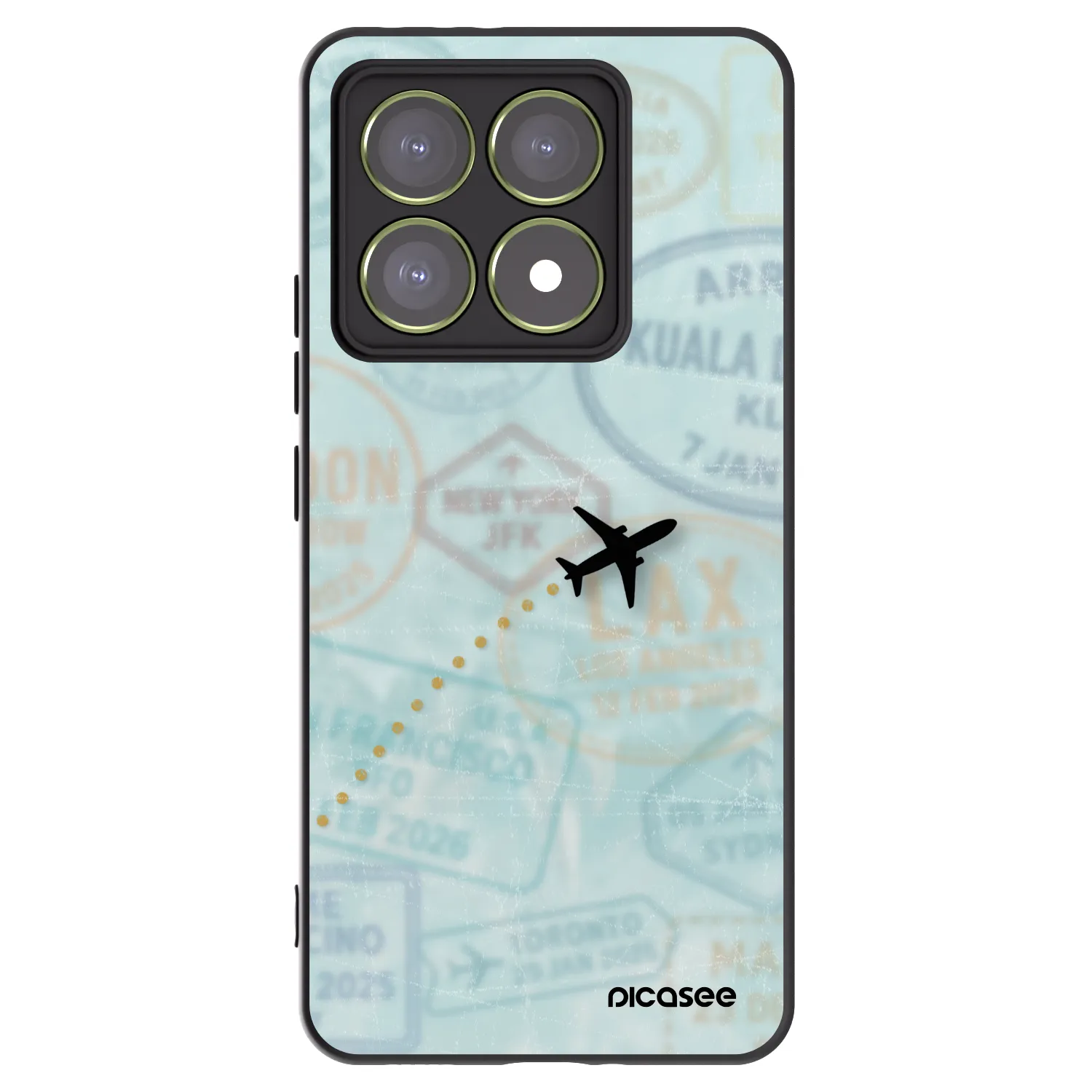 Picasee crna silikonska maskica za Xiaomi 14T - FLIGHT PATH