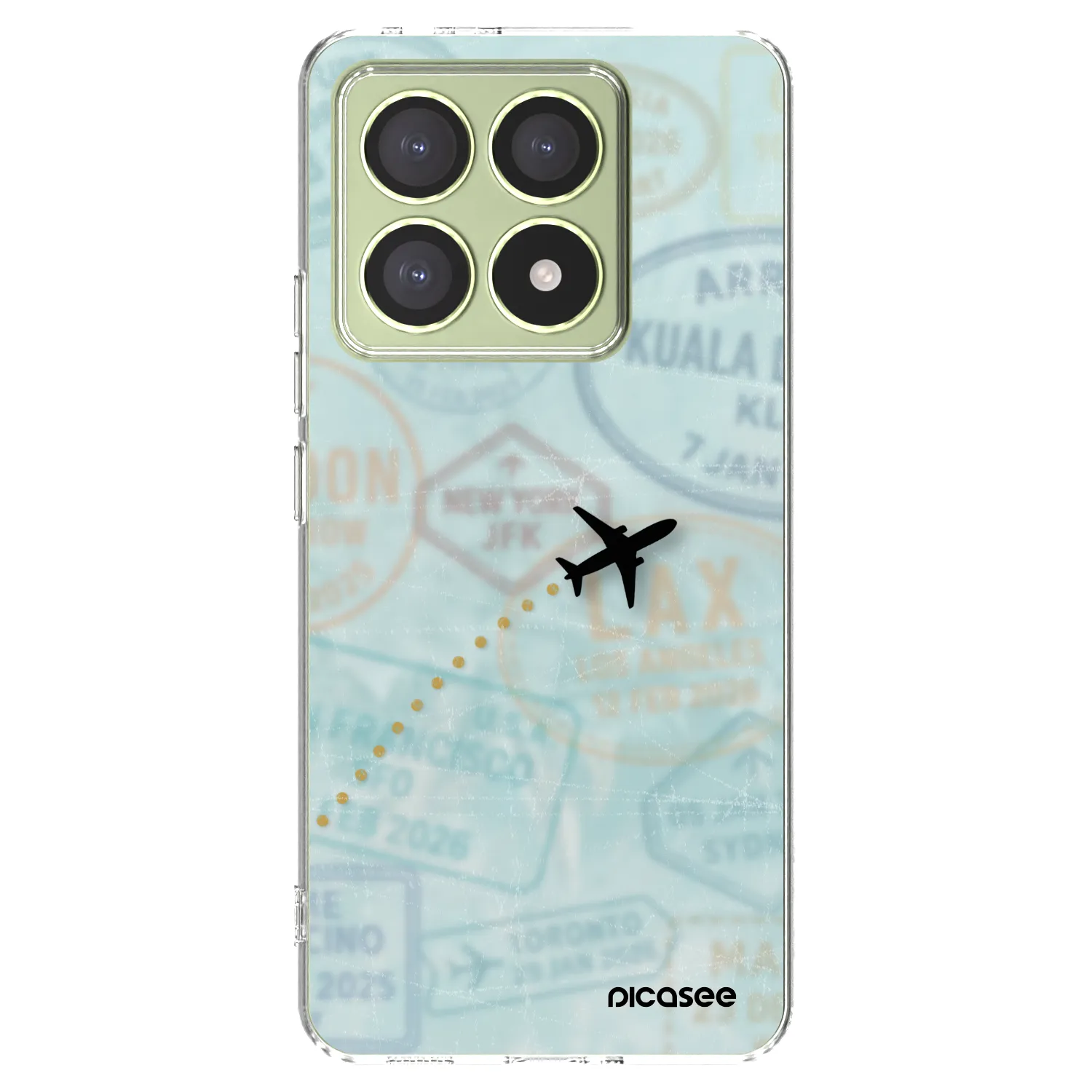 Picasee silikonska prozirna maskica za Xiaomi 14T - FLIGHT PATH