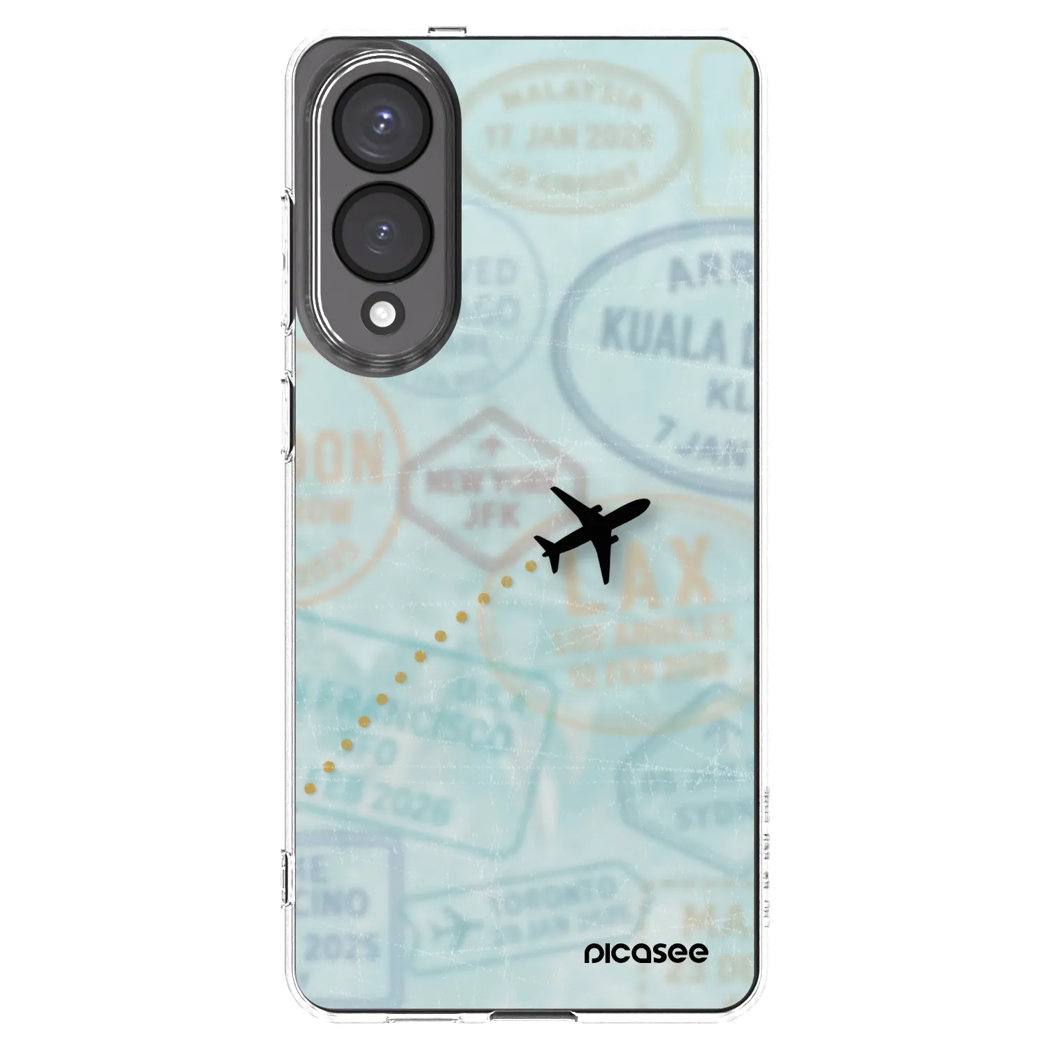 Picasee silikonska prozirna maskica za Samsung Galaxy S25 Edge 5G - FLIGHT PATH