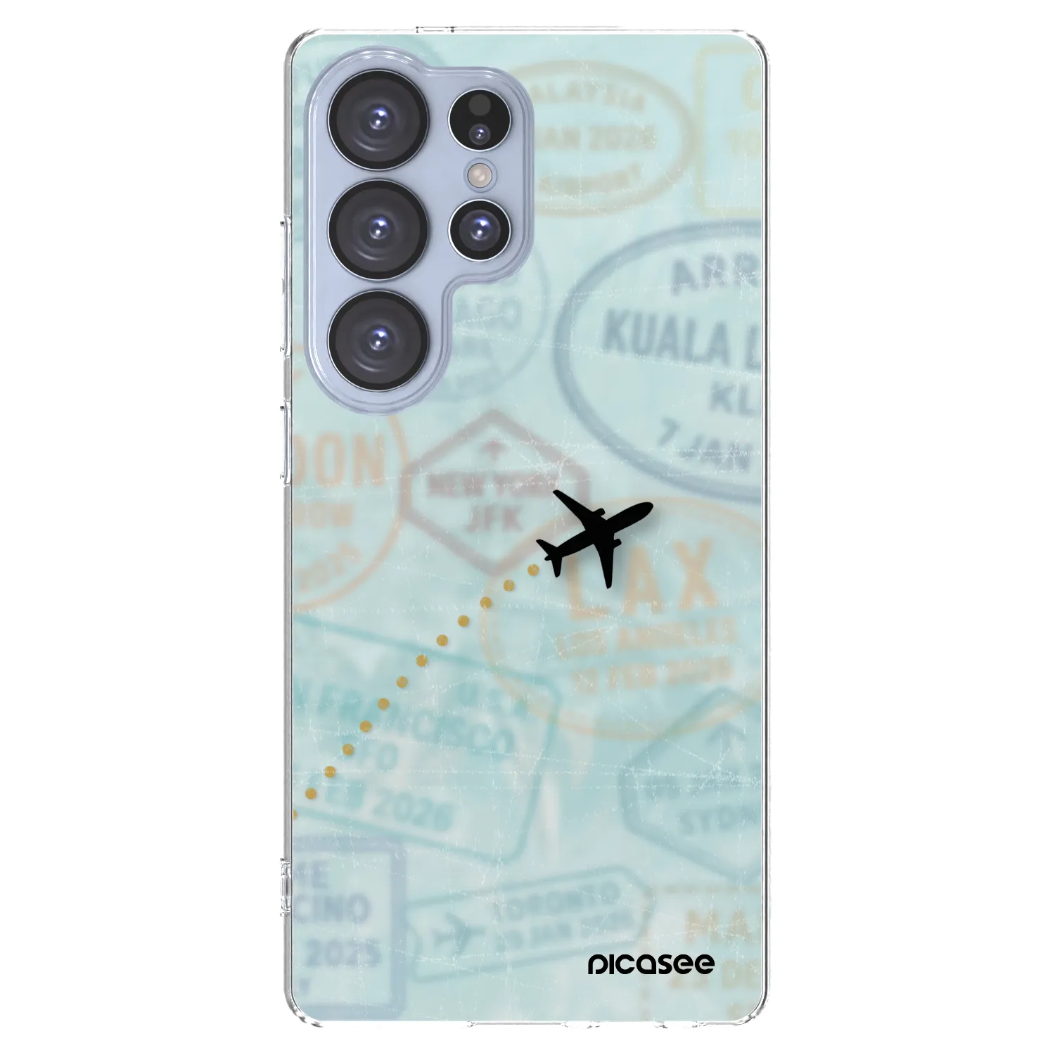 Picasee silikonska prozirna maskica za Samsung Galaxy S25 Ultra 5G - FLIGHT PATH