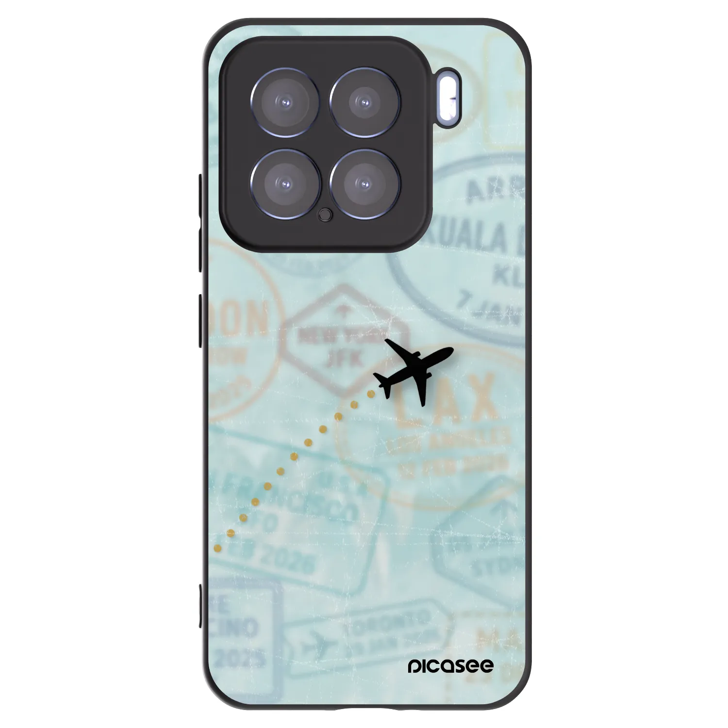 Picasee crna silikonska maskica za Xiaomi 15 - FLIGHT PATH