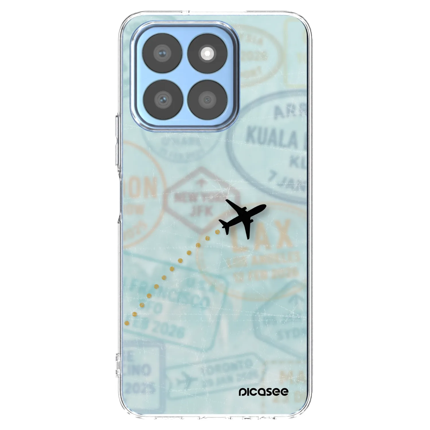 Picasee silikonska prozirna maskica za Honor X8c - FLIGHT PATH
