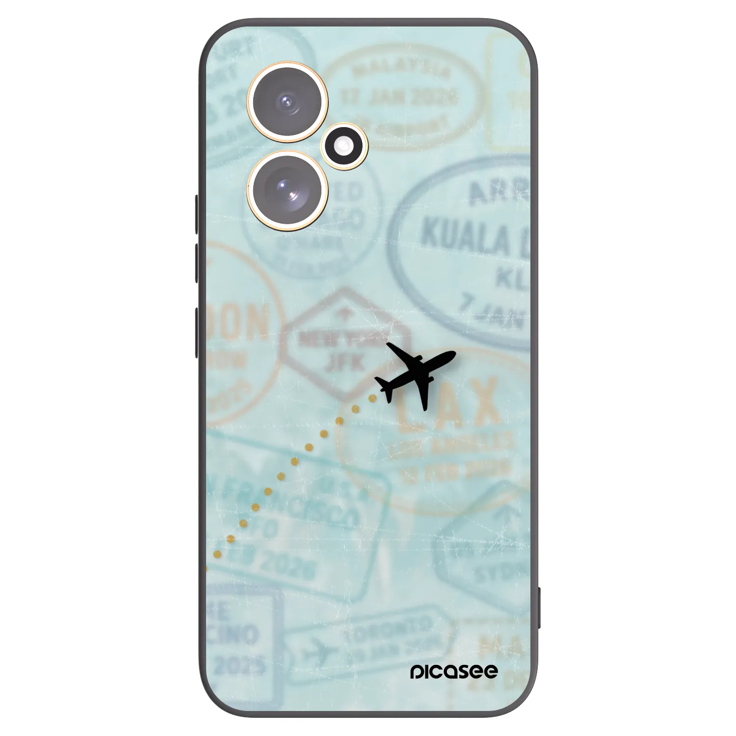 Picasee crna silikonska maskica za Honor 400 5G - FLIGHT PATH