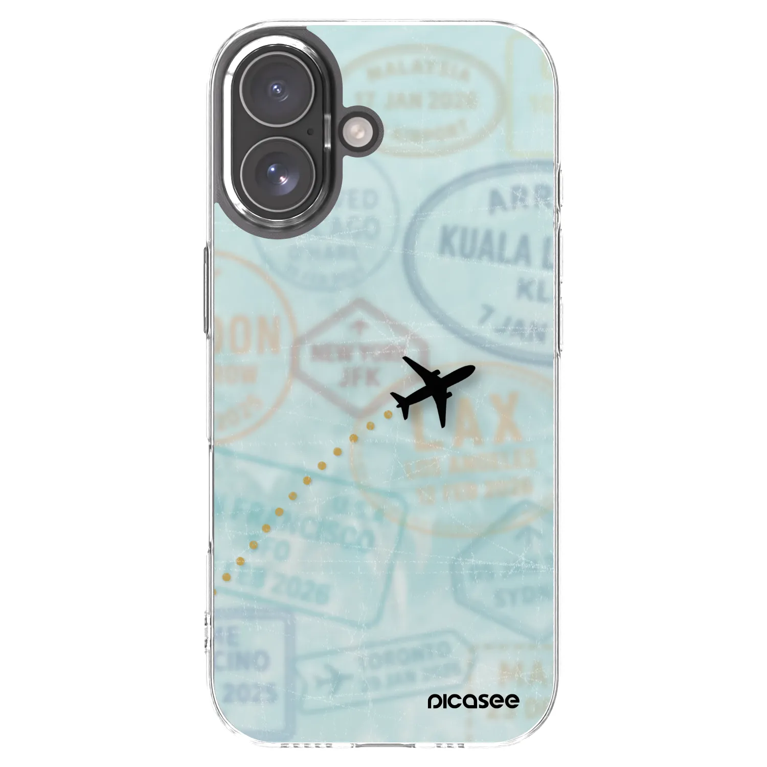 Picasee silikonska prozirna maskica za Apple iPhone 17 - FLIGHT PATH