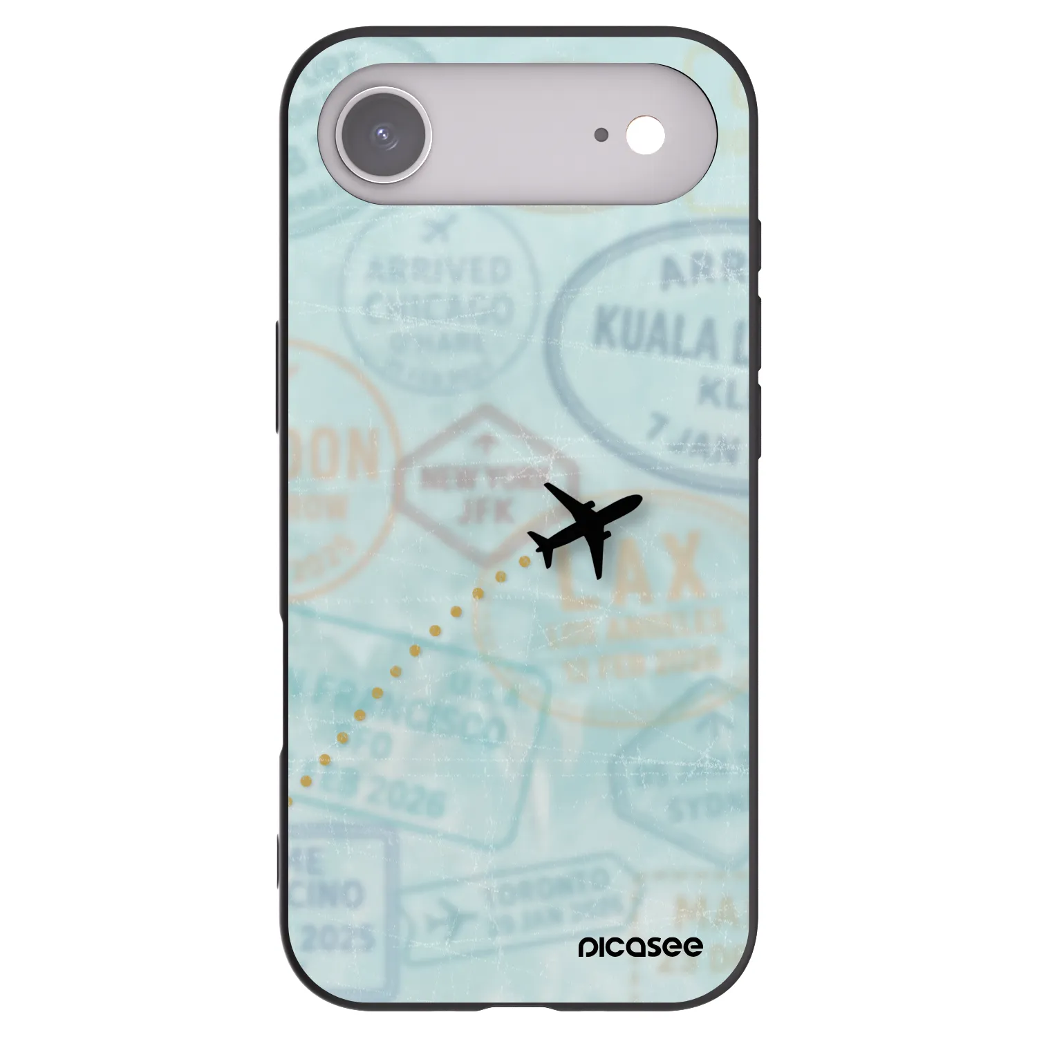 Picasee crna silikonska maskica za Apple iPhone Air - FLIGHT PATH