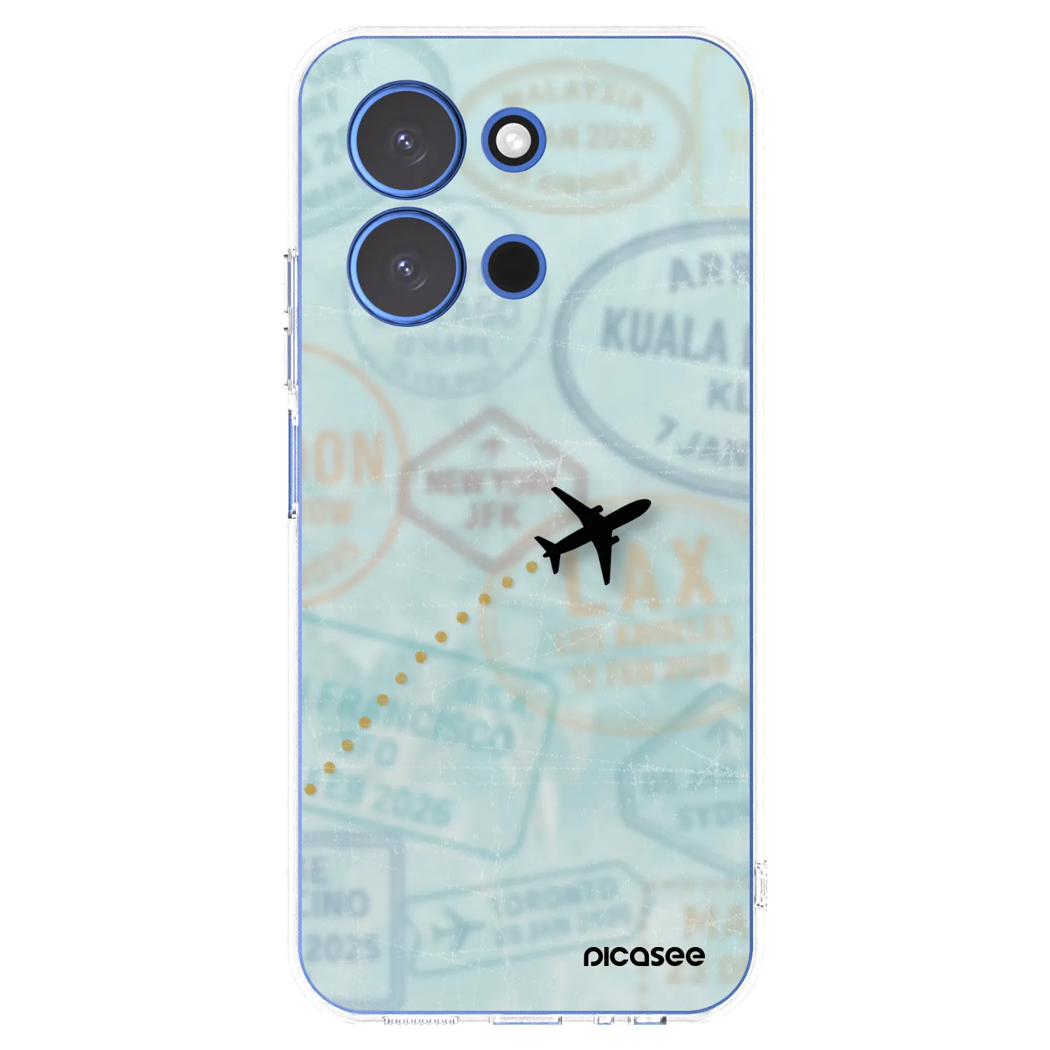 Picasee silikonska prozirna maskica za Xiaomi Redmi 15C 4G - FLIGHT PATH