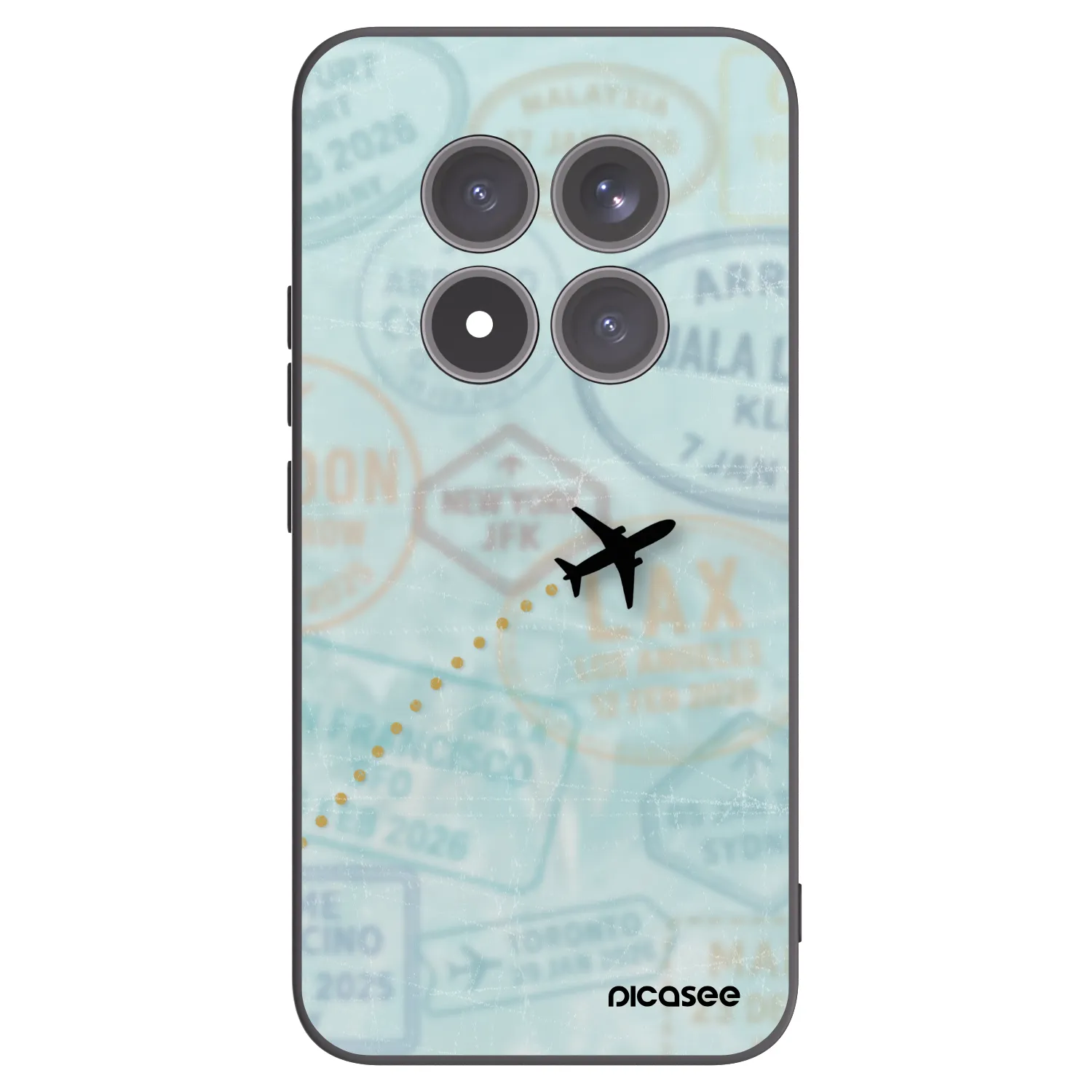 Picasee crna silikonska maskica za Xiaomi Redmi Note 15 Pro+ - FLIGHT PATH