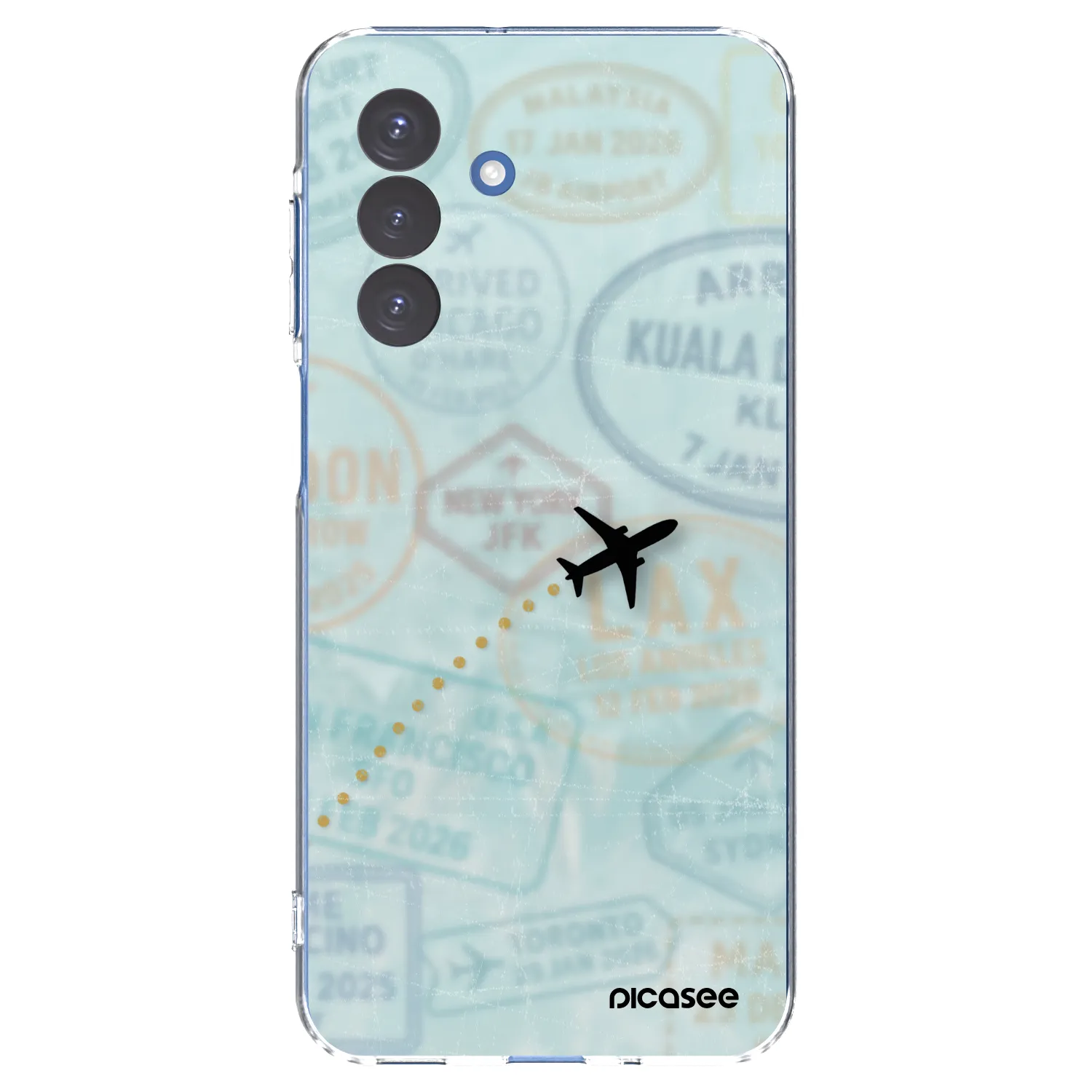 Picasee silikonska prozirna maskica za Samsung Galaxy A17 5G - FLIGHT PATH