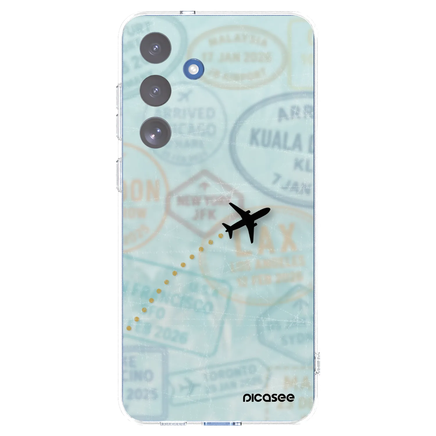 Picasee silikonska prozirna maskica za Samsung Galaxy S25 FE 5G - FLIGHT PATH