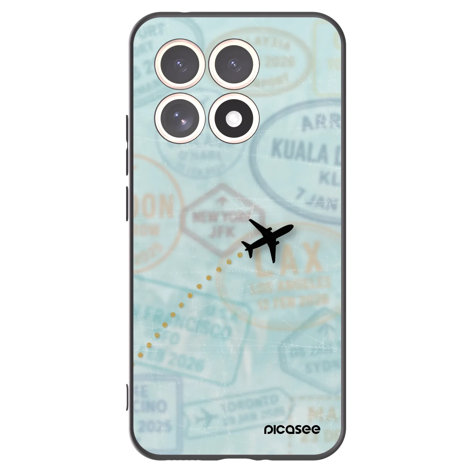 Picasee crna silikonska maskica za Xiaomi 15T - FLIGHT PATH