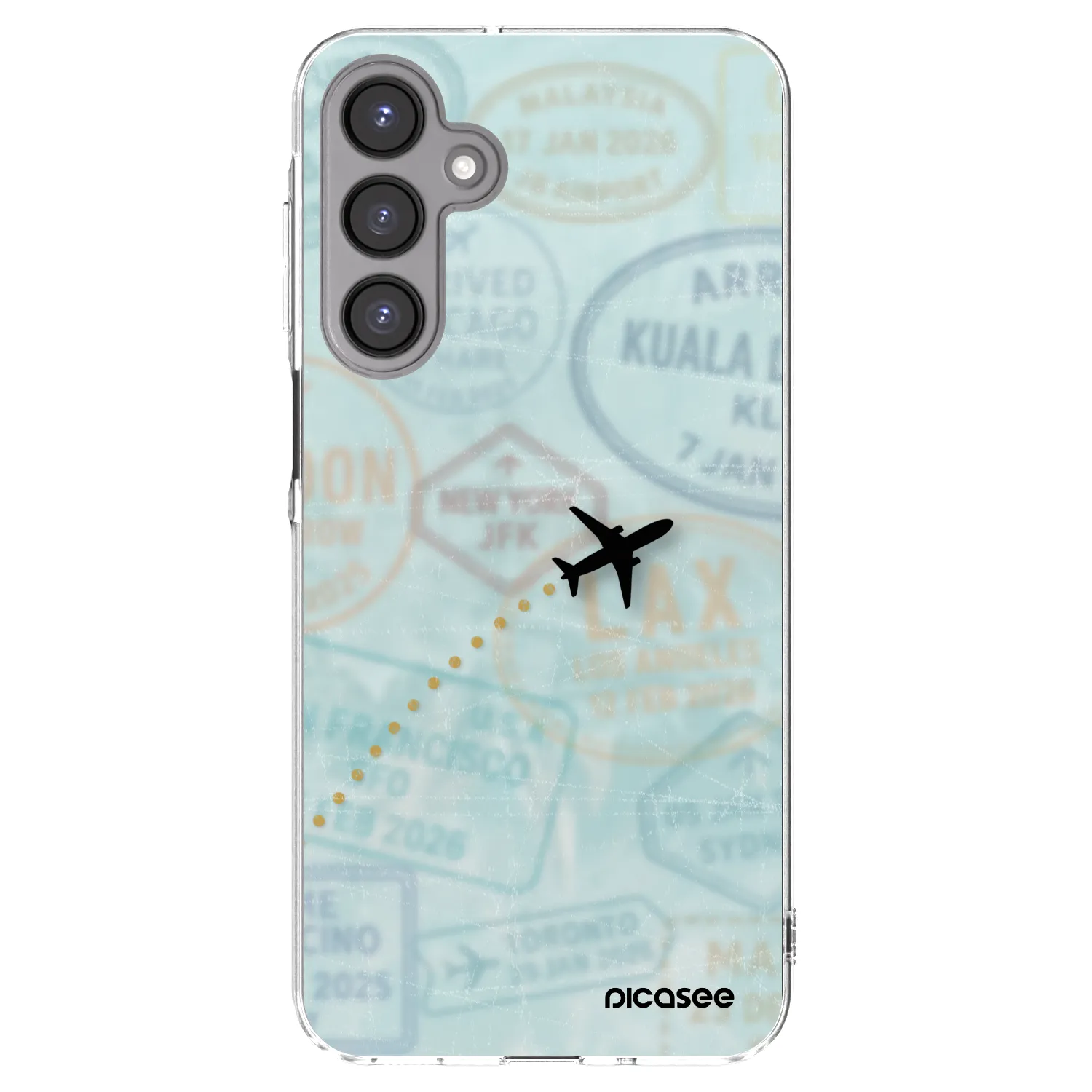 Picasee silikonska prozirna maskica za Samsung Galaxy A16 4G - FLIGHT PATH