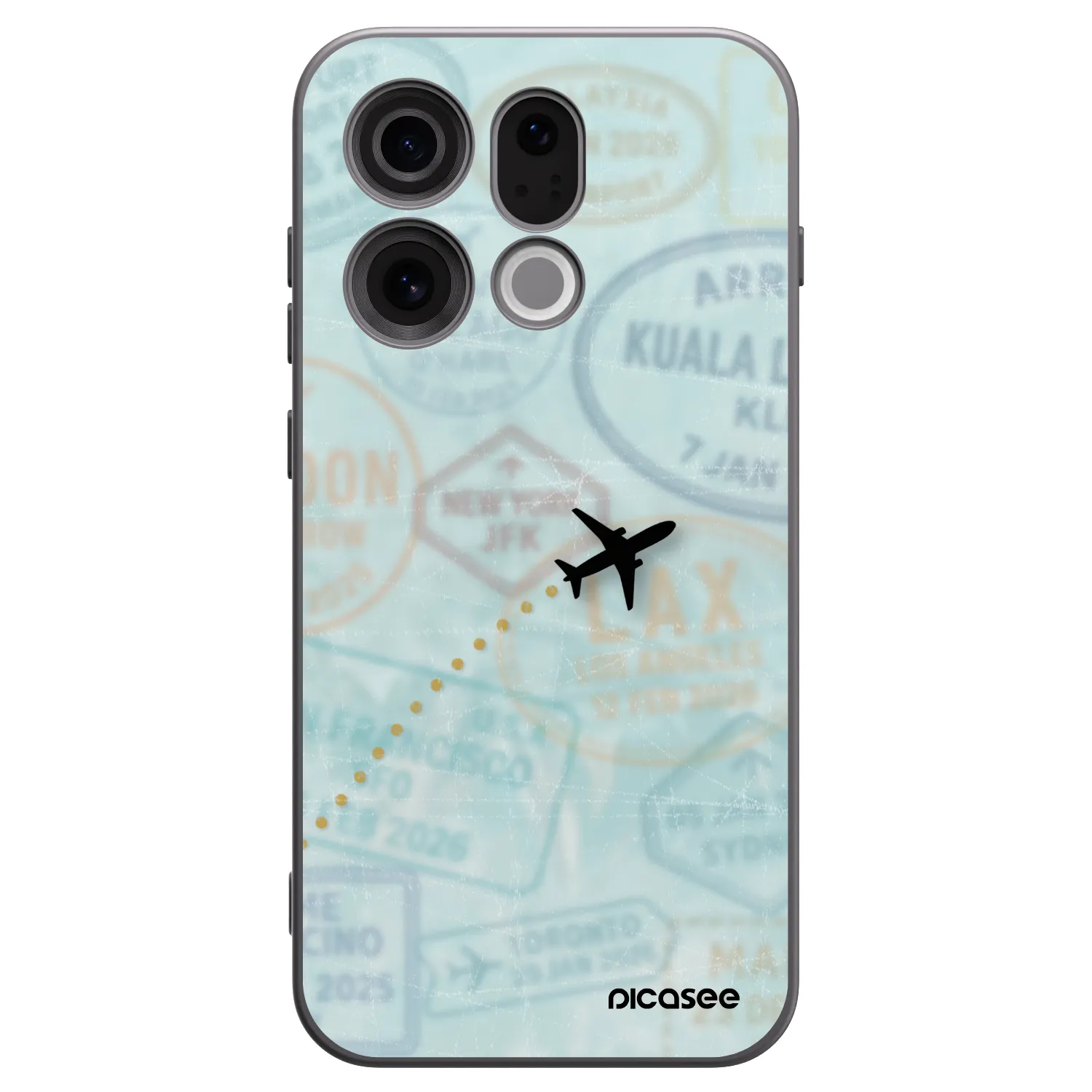 Picasee crna silikonska maskica za OPPO Find X9 - FLIGHT PATH