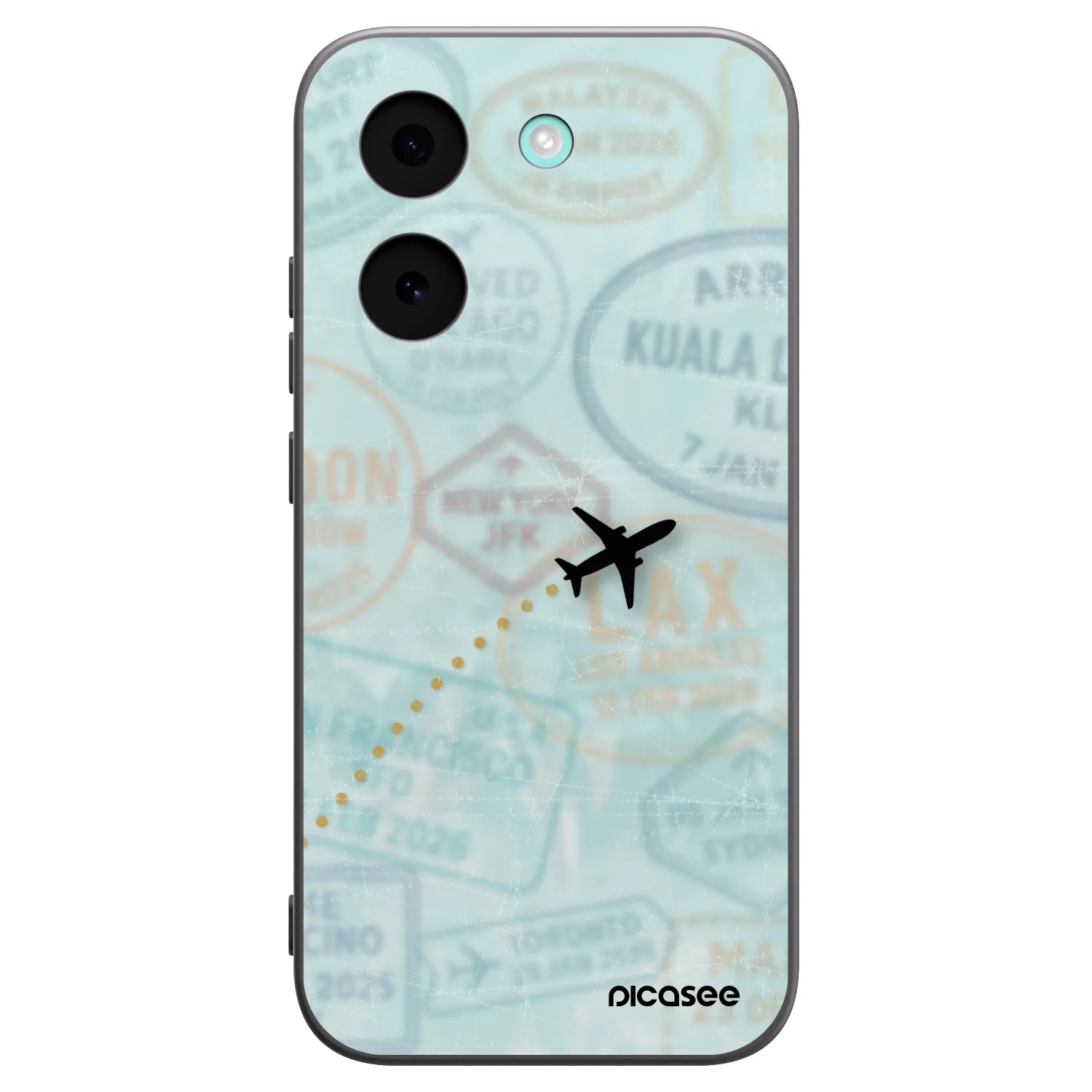 Picasee crna silikonska maskica za Xiaomi Poco X8 Pro - FLIGHT PATH