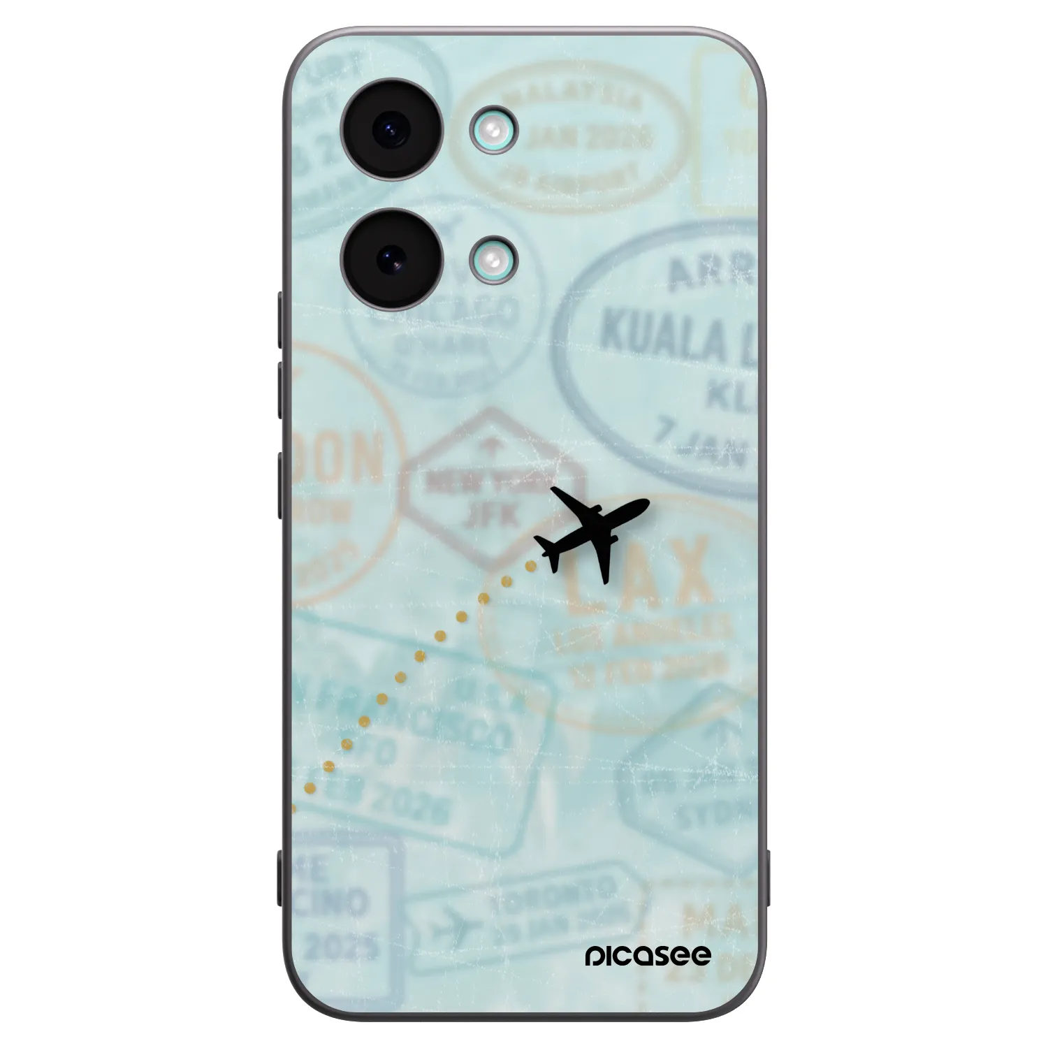 Picasee crna silikonska maskica za Xiaomi Poco X8 Pro Max - FLIGHT PATH