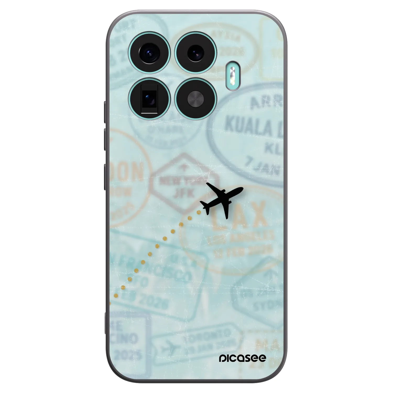 Picasee crna silikonska maskica za Xiaomi 17T - FLIGHT PATH