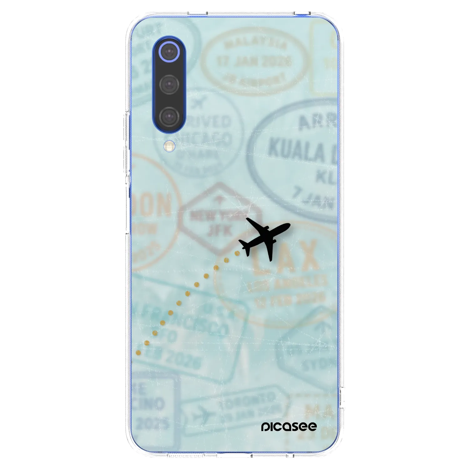 Picasee silikonska prozirna maskica za Xiaomi Mi 9 SE - FLIGHT PATH