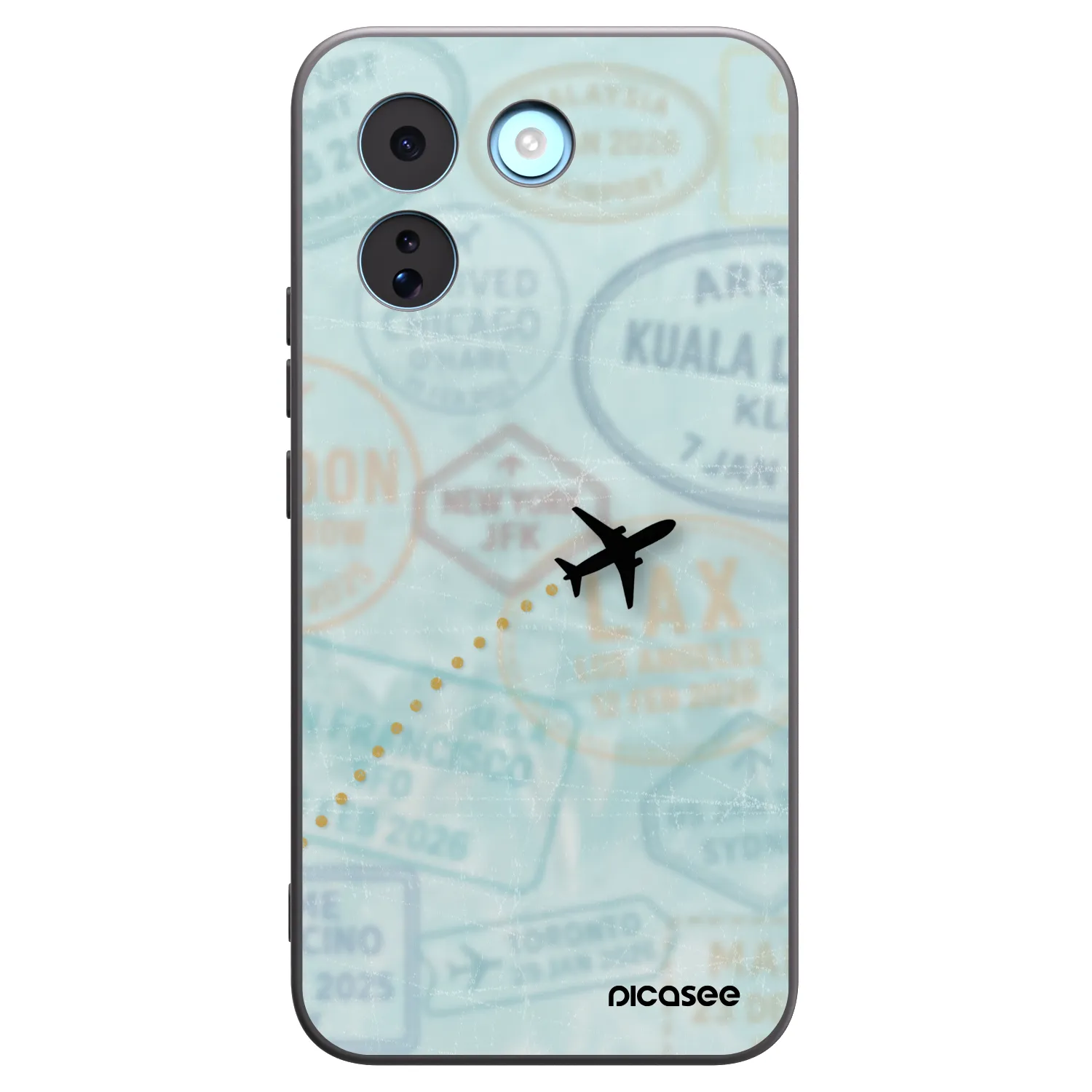Picasee crna silikonska maskica za Xiaomi Redmi Note 17 Pro MAX 5G - FLIGHT PATH