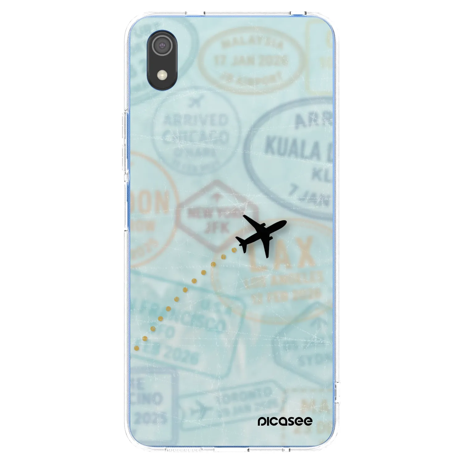 Picasee silikonska prozirna maskica za Xiaomi Redmi 7A - FLIGHT PATH