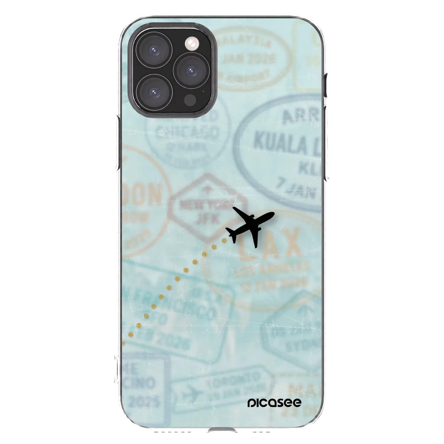 Picasee silikonska prozirna maskica za Apple iPhone 11 Pro - FLIGHT PATH