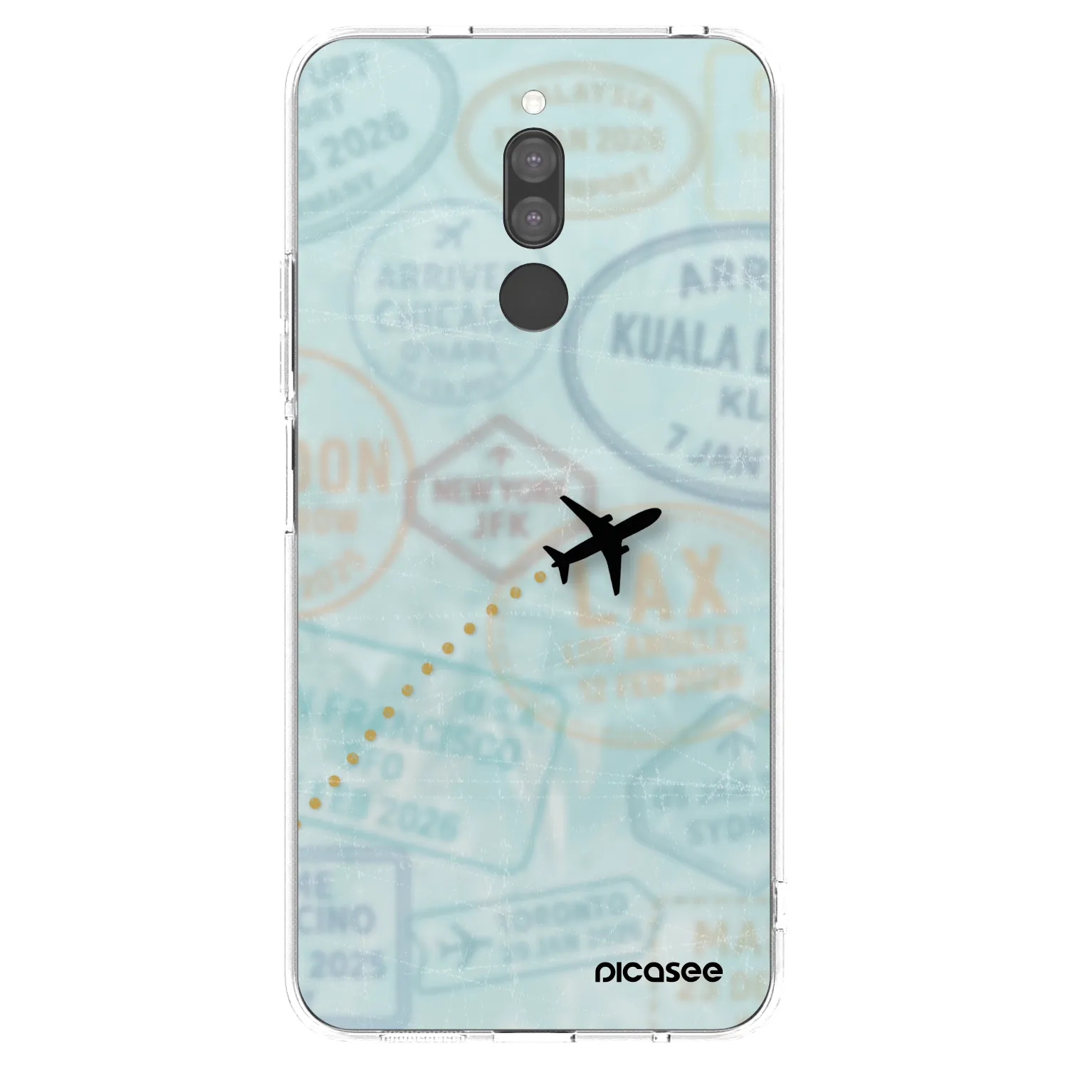Picasee silikonska prozirna maskica za Xiaomi Redmi 8 - FLIGHT PATH