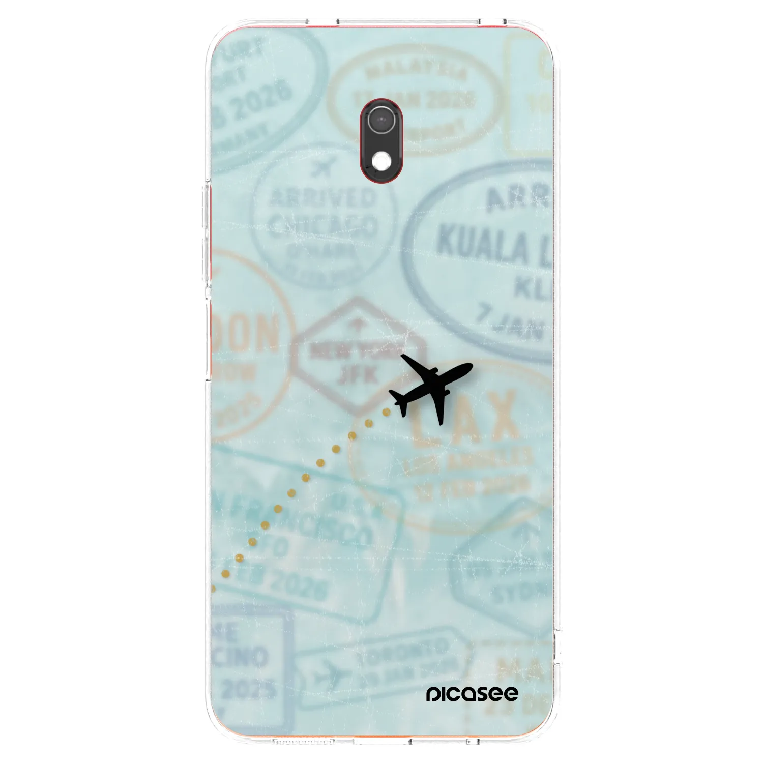 Picasee silikonska prozirna maskica za Xiaomi Redmi 8A - FLIGHT PATH