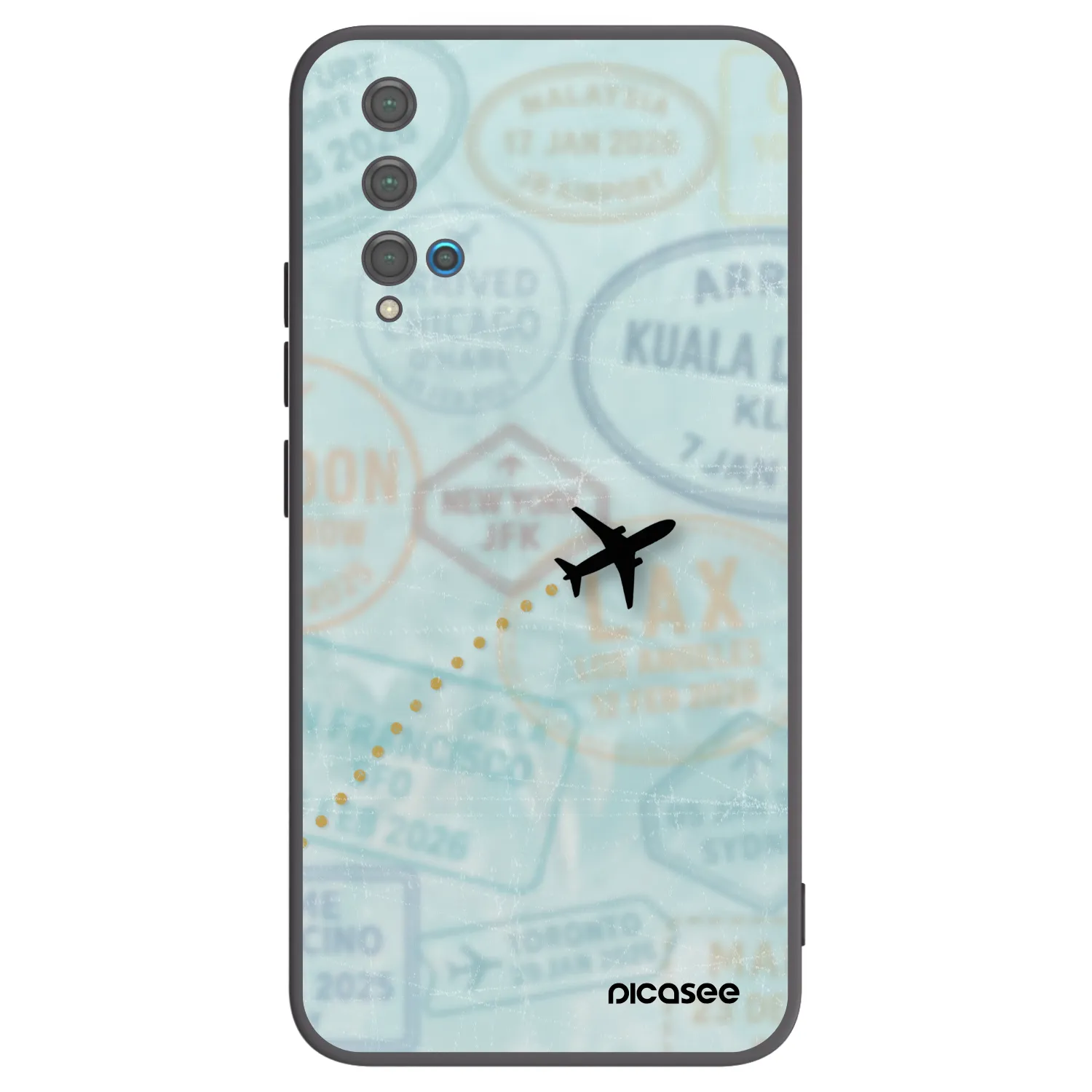 Picasee crna silikonska maskica za Huawei Nova 5T - FLIGHT PATH
