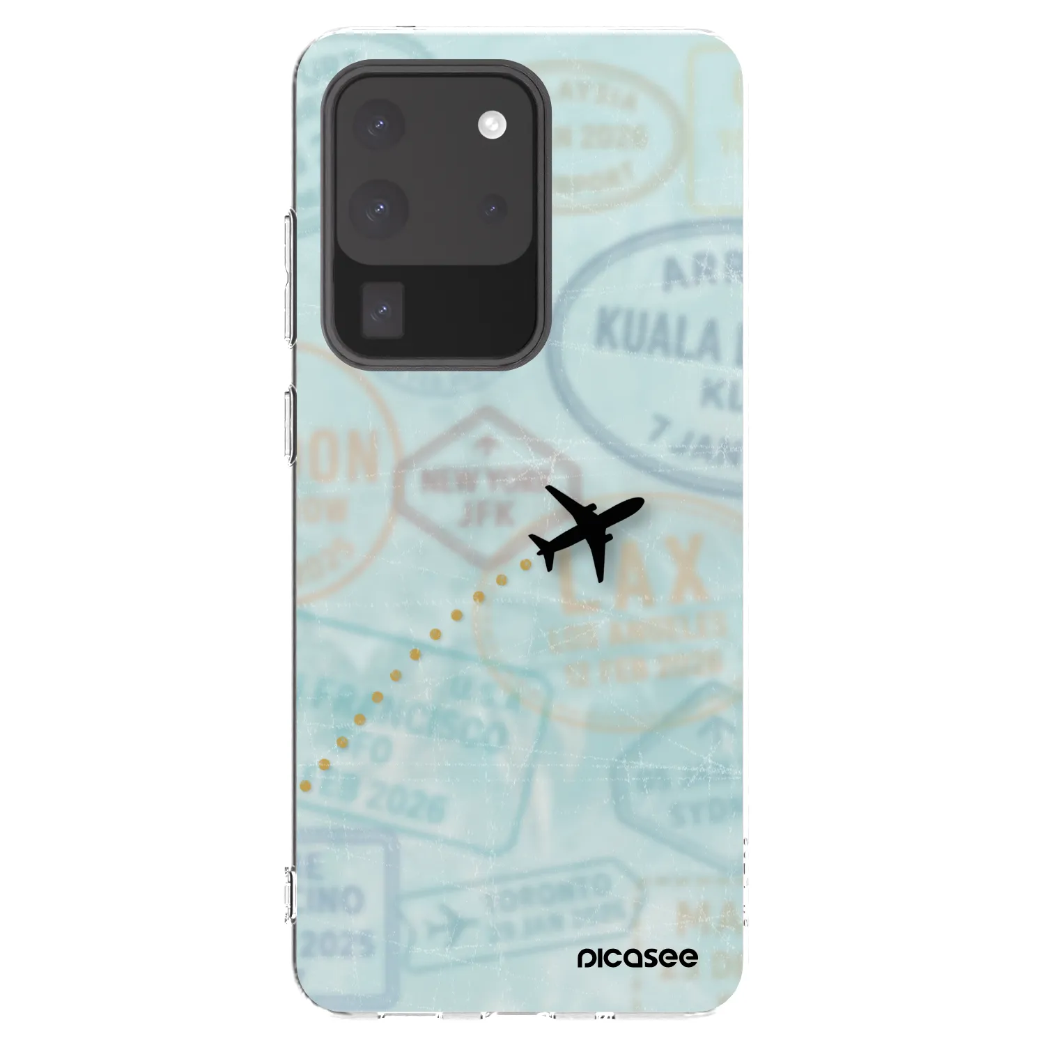 Picasee silikonska prozirna maskica za Samsung Galaxy S20 Ultra 5G G988F - FLIGHT PATH