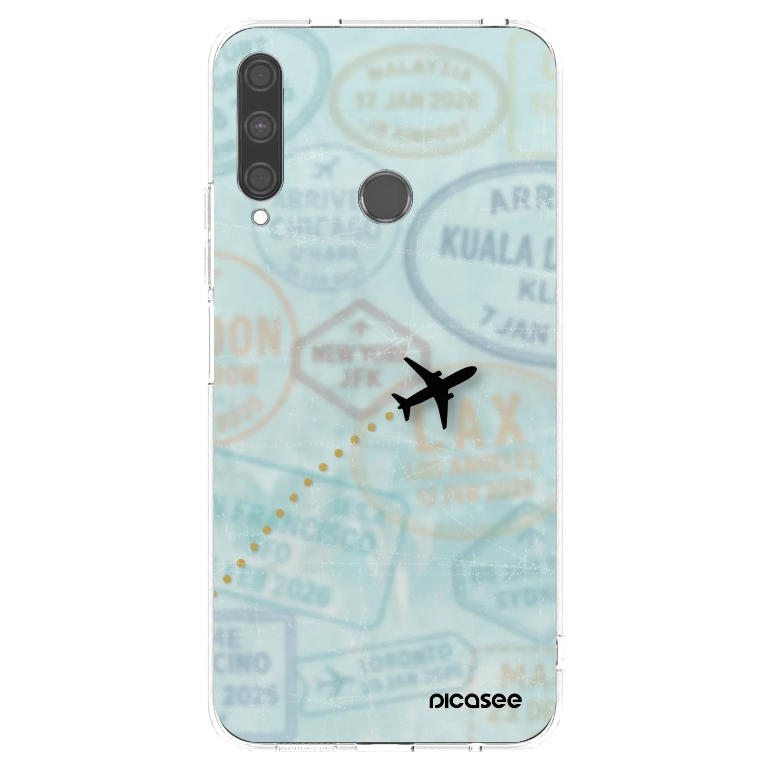 Picasee silikonska prozirna maskica za Huawei P40 Lite E - FLIGHT PATH