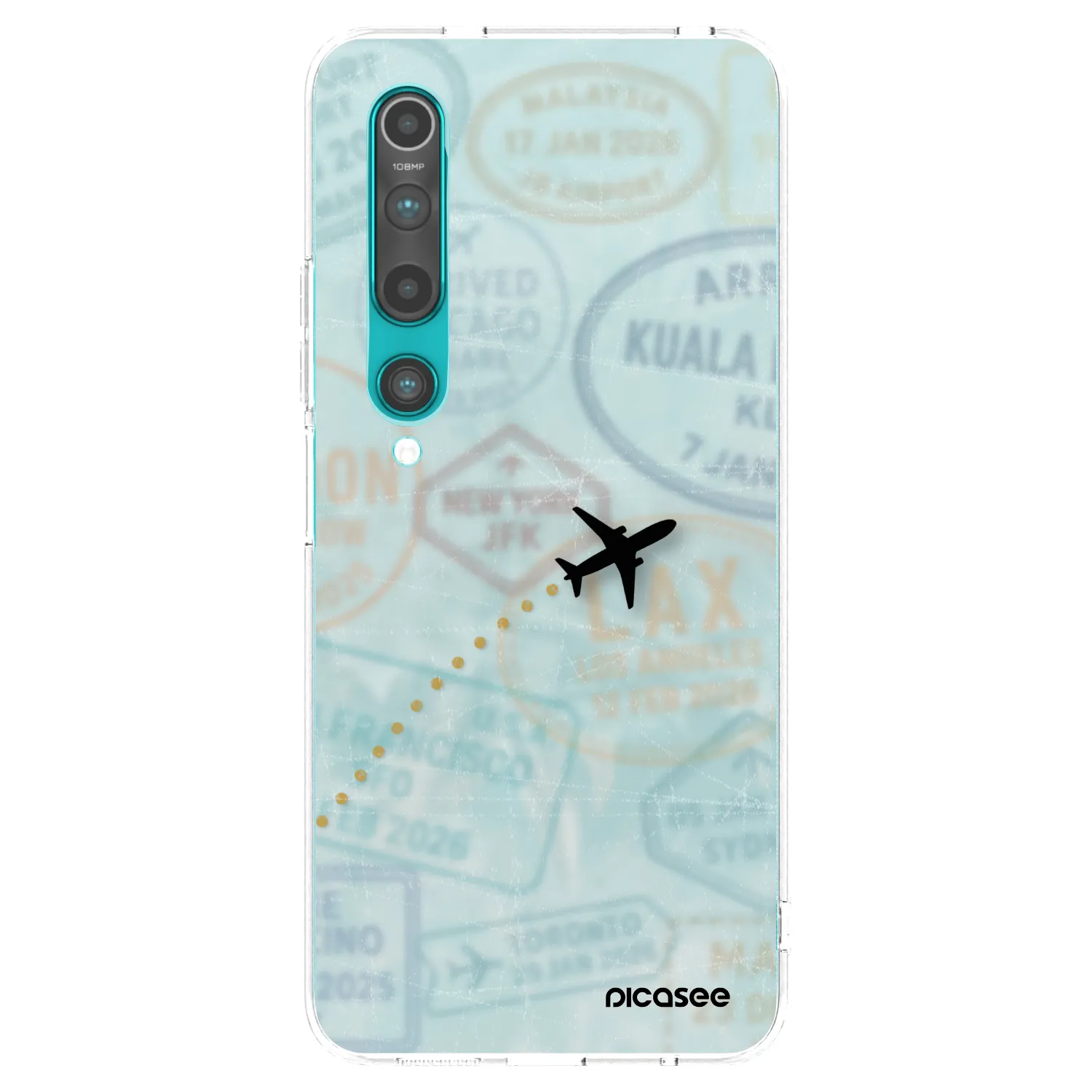 Picasee silikonska prozirna maskica za Xiaomi Mi 10 - FLIGHT PATH