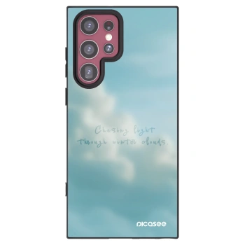 Picasee crna silikonska maskica za Samsung Galaxy S22 Ultra 5G - CHASiNG LIGHT