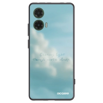 Picasee crna silikonska maskica za Motorola Moto G35 5G - CHASiNG LIGHT