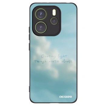 Picasee crna silikonska maskica za Xiaomi Redmi Note 14 4G - CHASiNG LIGHT