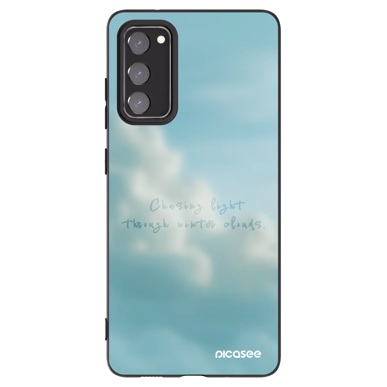 Picasee crna silikonska maskica za Samsung Galaxy S20 FE - CHASiNG LIGHT