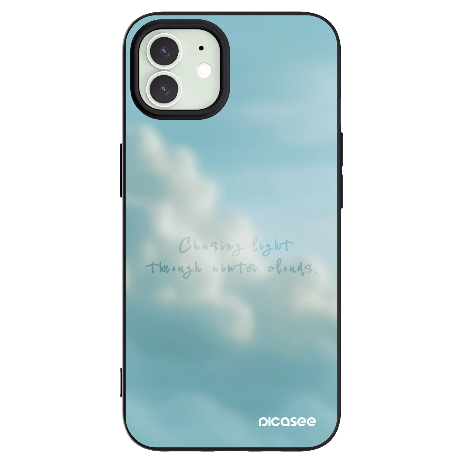 Picasee crna silikonska maskica za Apple iPhone 12 - CHASiNG LIGHT