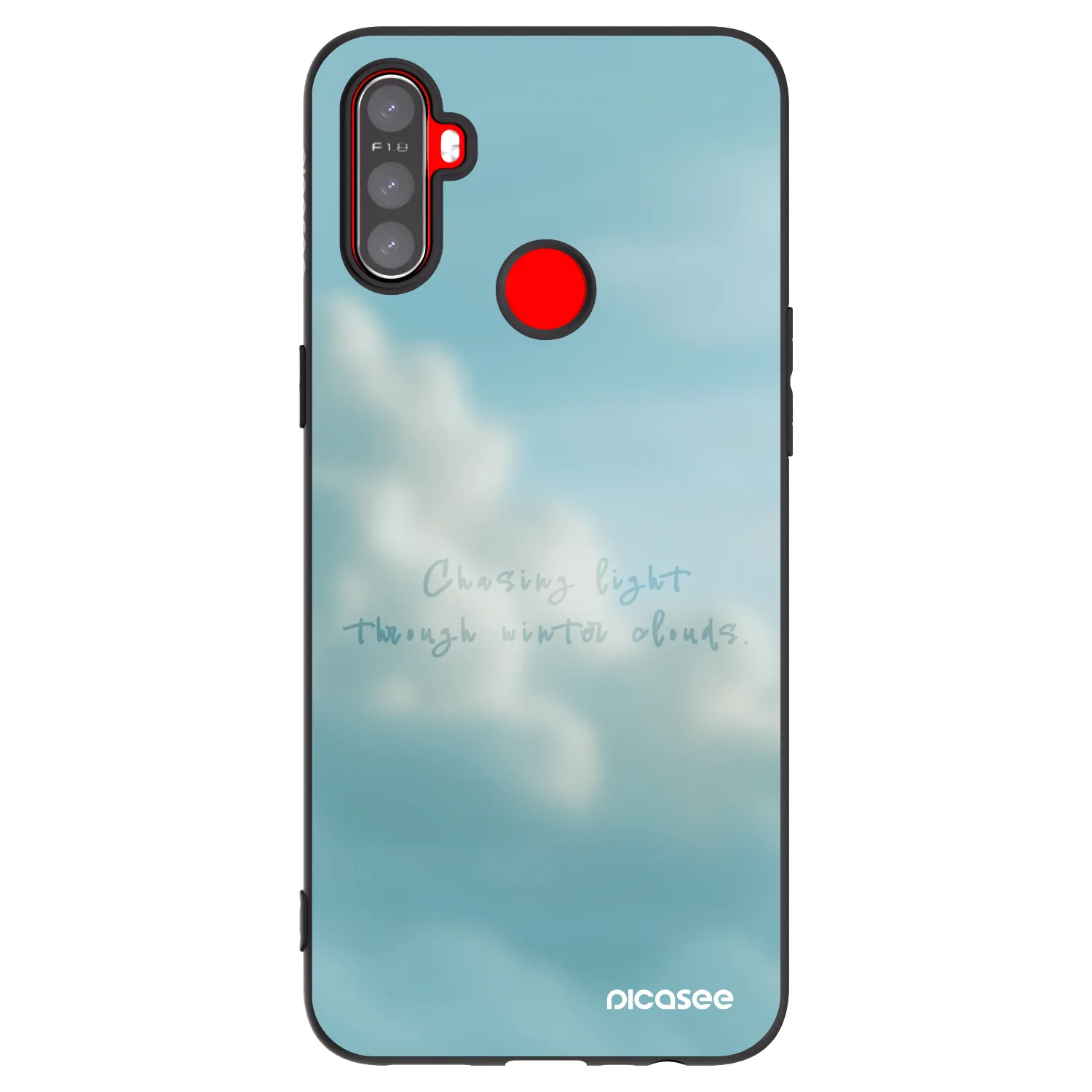 Picasee crna silikonska maskica za Realme C3 - CHASiNG LIGHT