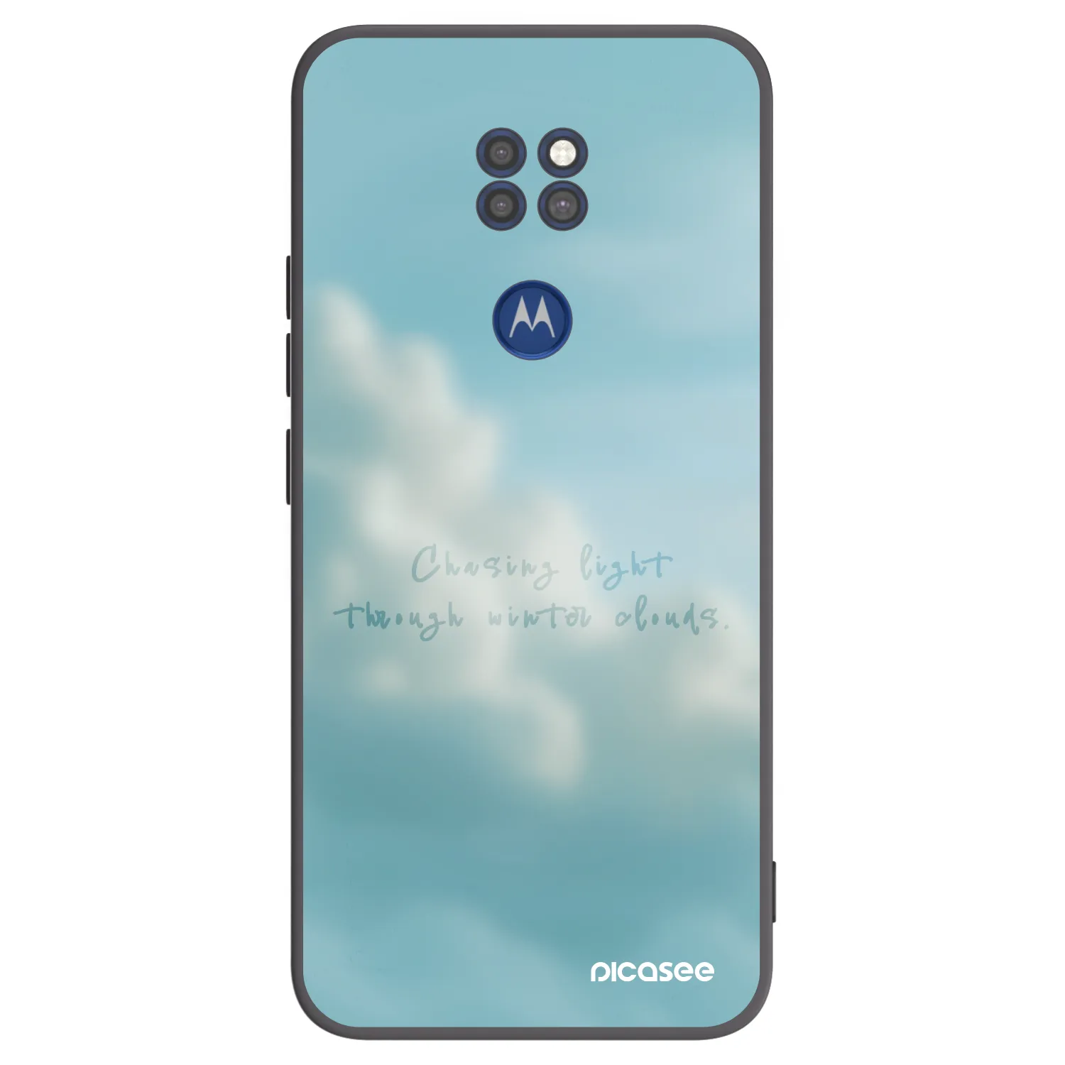 Picasee crna silikonska maskica za Motorola Moto G9 Play - CHASiNG LIGHT