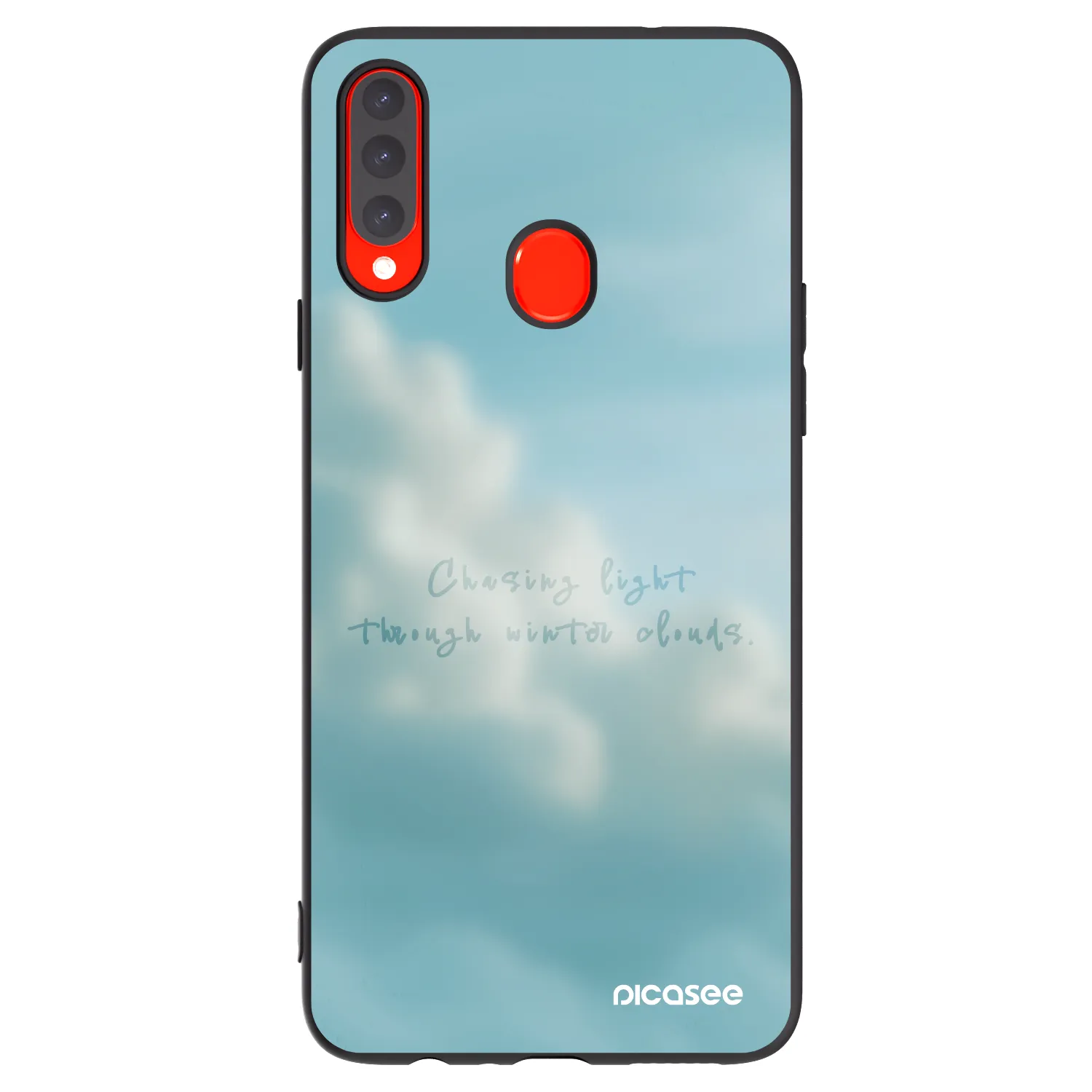 Picasee crna silikonska maskica za Samsung Galaxy A20s - CHASiNG LIGHT