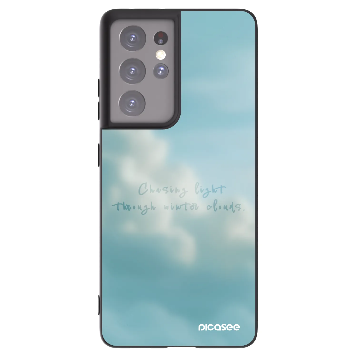 Picasee crna silikonska maskica za Samsung Galaxy S21 Ultra 5G G998B - CHASiNG LIGHT